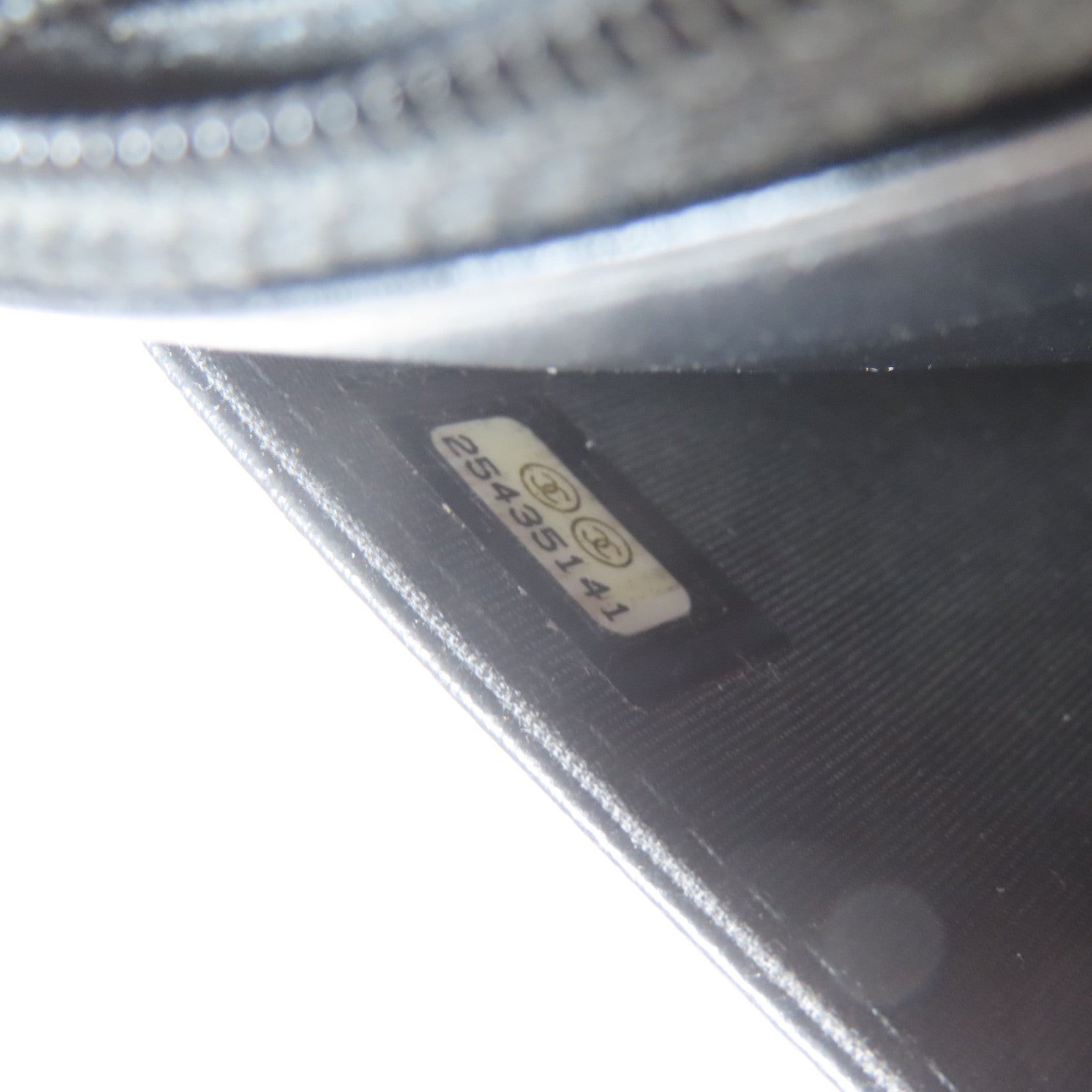 CHANEL 斜紋牛皮皮革Boy WOC Wallet On Chain金扣鏈帶肩背袋黑色