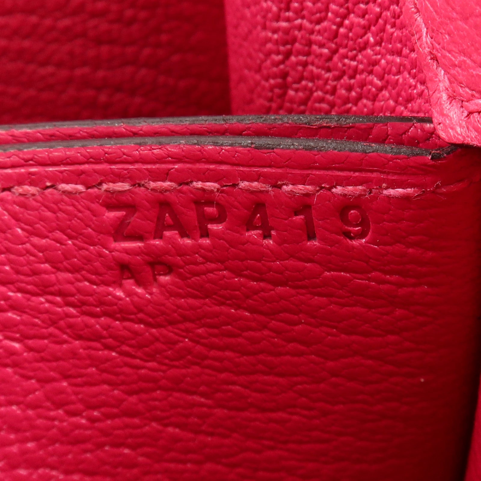 HERMES Evercolour皮革/鱷魚皮革Mini Roulis銀扣肩背袋Rose Mexico