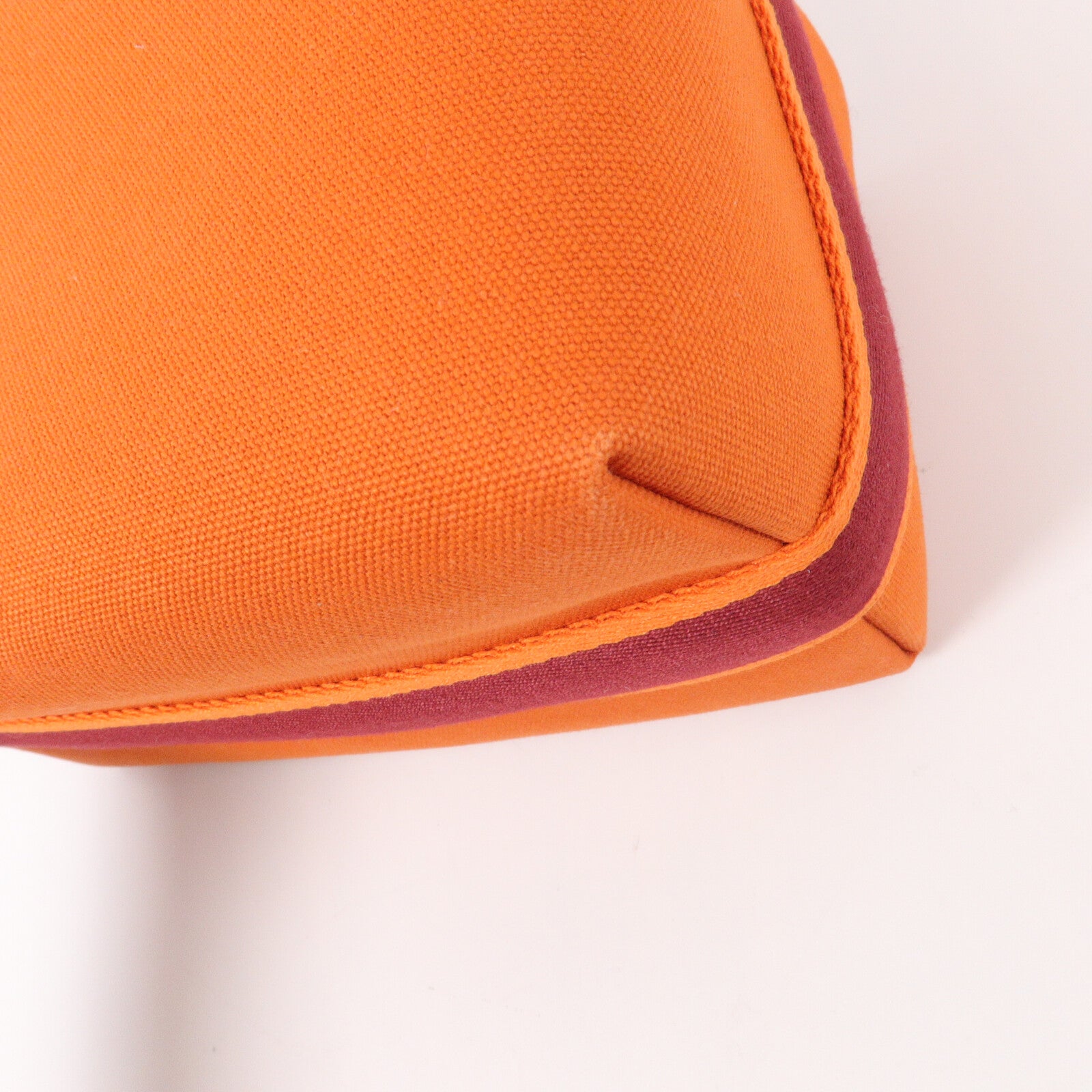 HERMES 帆布Bride-A-Brac Case Large手挽袋Orange