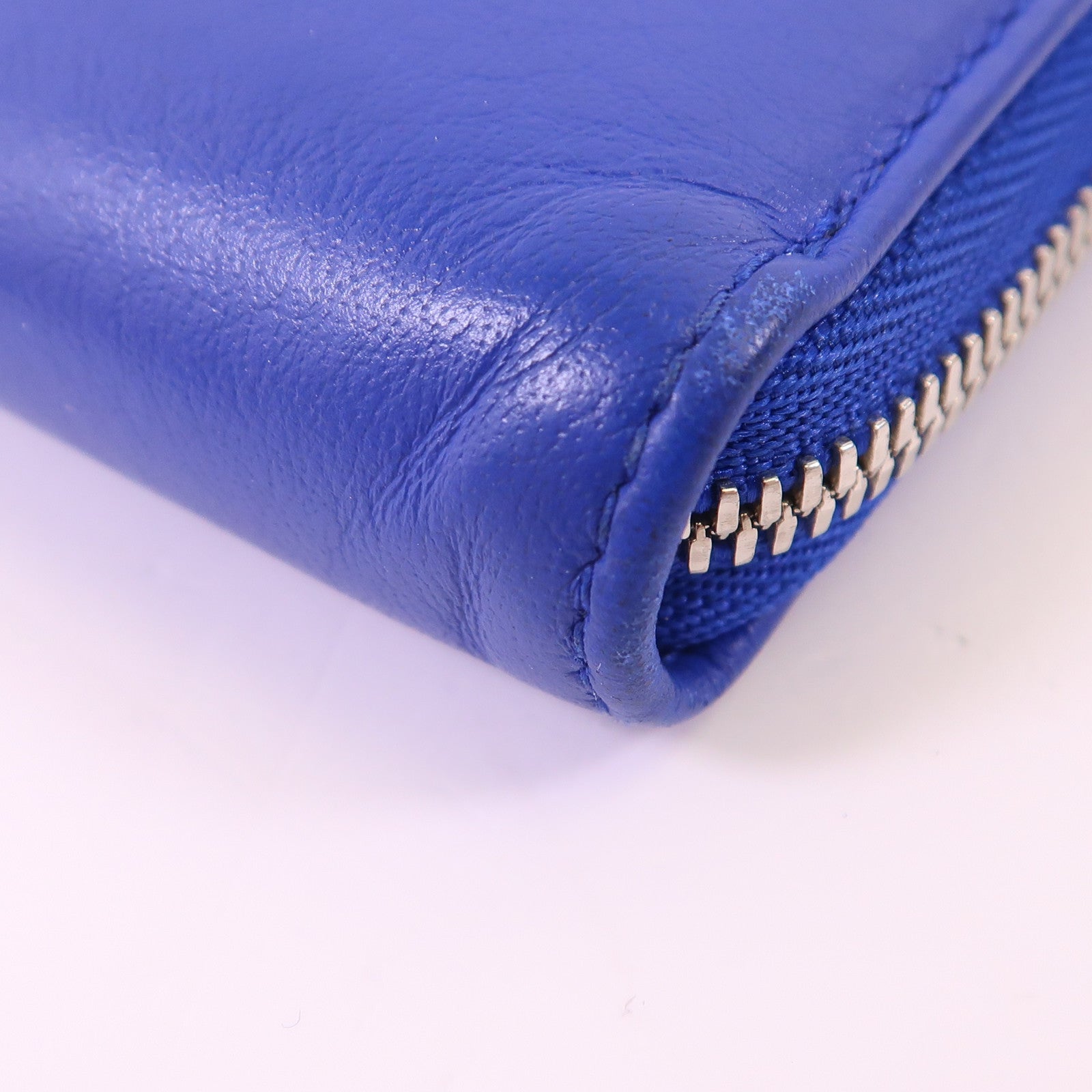 BALENCIAGA 牛皮皮革Zipper Long Wallet銀扣長錢包