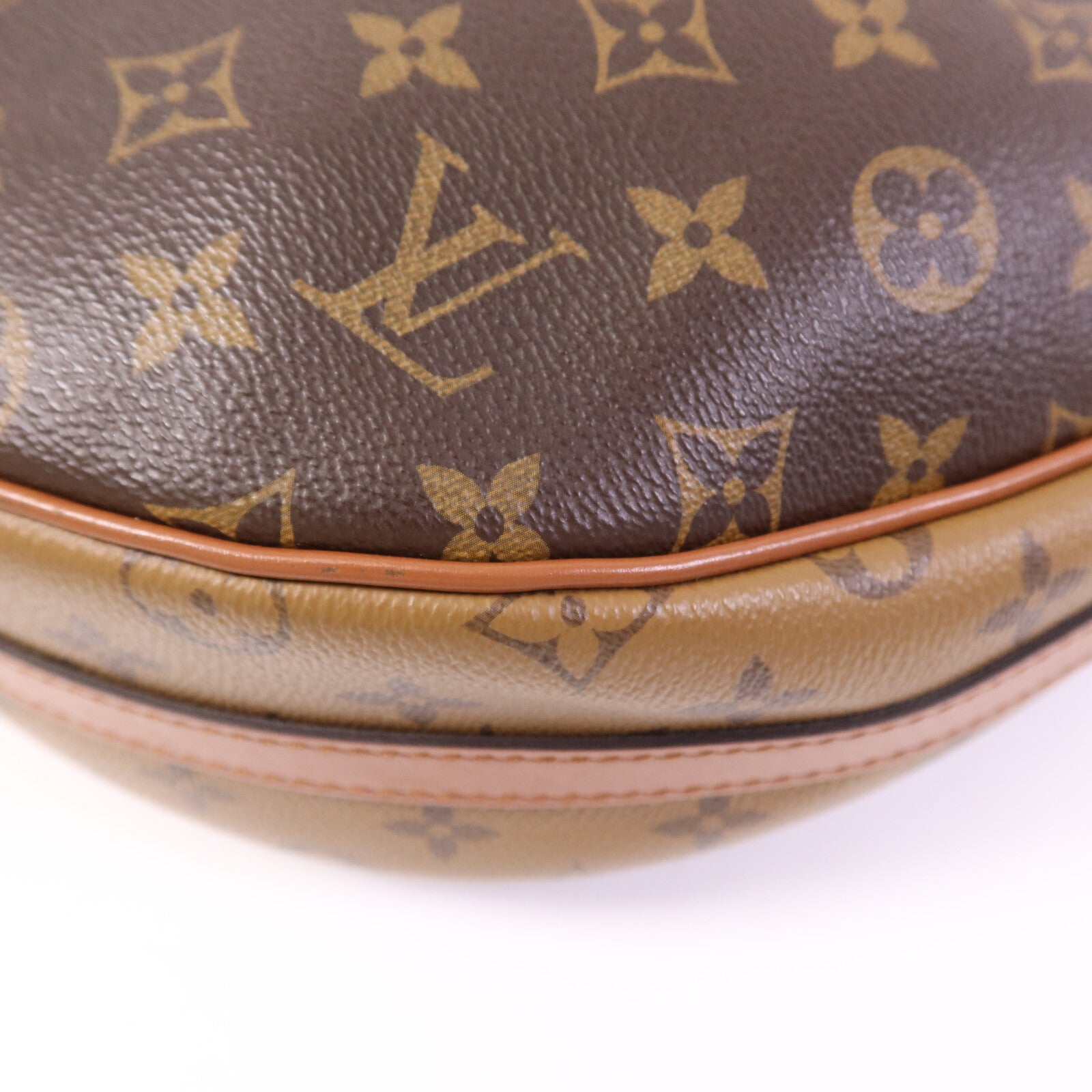 LOUIS VUITTON 【激減優惠】Monogram Reverse Loop Hobo金扣手挽肩背兩用袋棕色