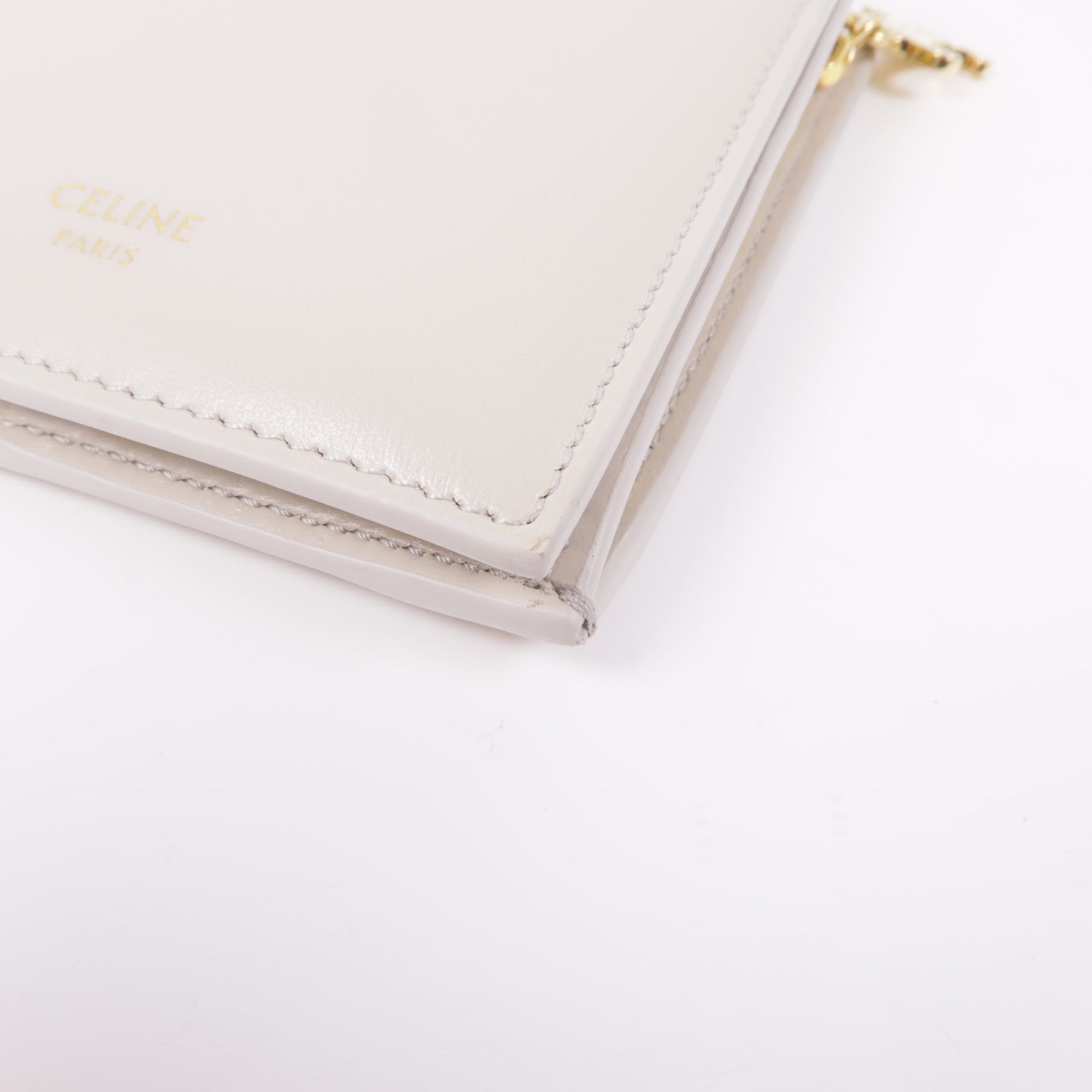CELINE 牛皮皮革Wallet金扣錢包