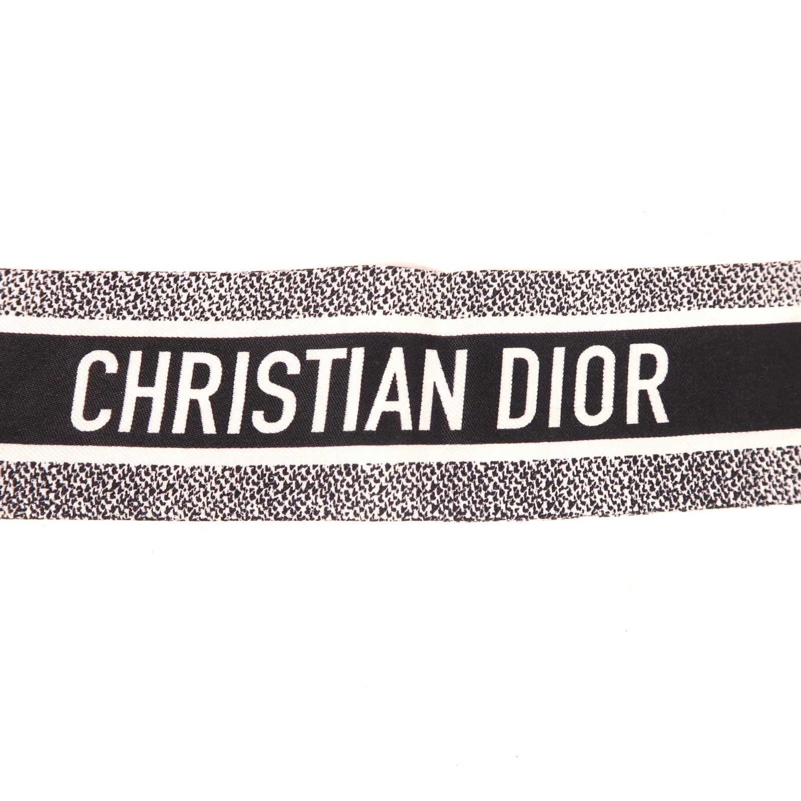 Dior 絲質Scarf絲巾黑色/白色