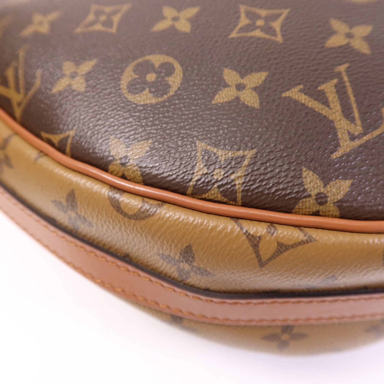 LOUIS VUITTON 【激減優惠】Monogram Reverse Loop Hobo金扣手挽肩背兩用袋棕色