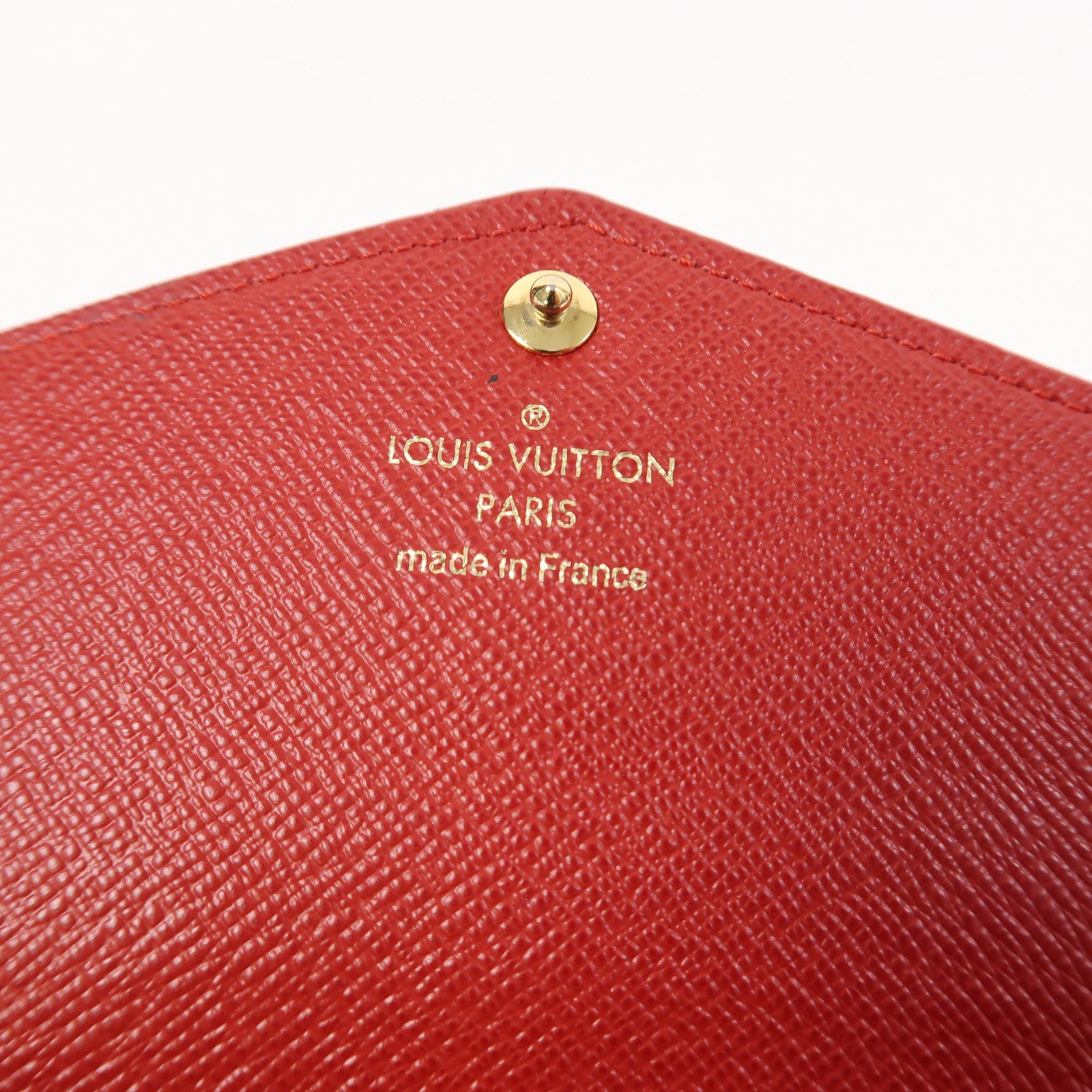 LOUIS VUITTON Monogram Sarah金扣長錢包啡色
