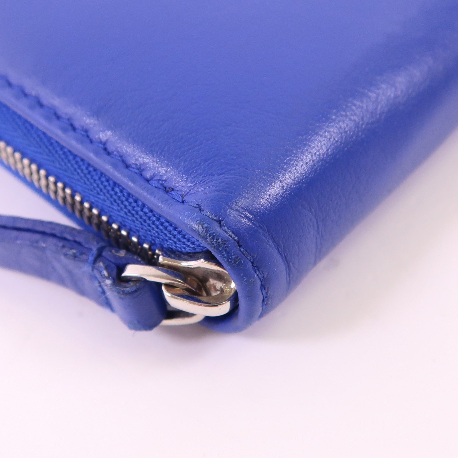 BALENCIAGA 牛皮皮革Zipper Long Wallet銀扣長錢包