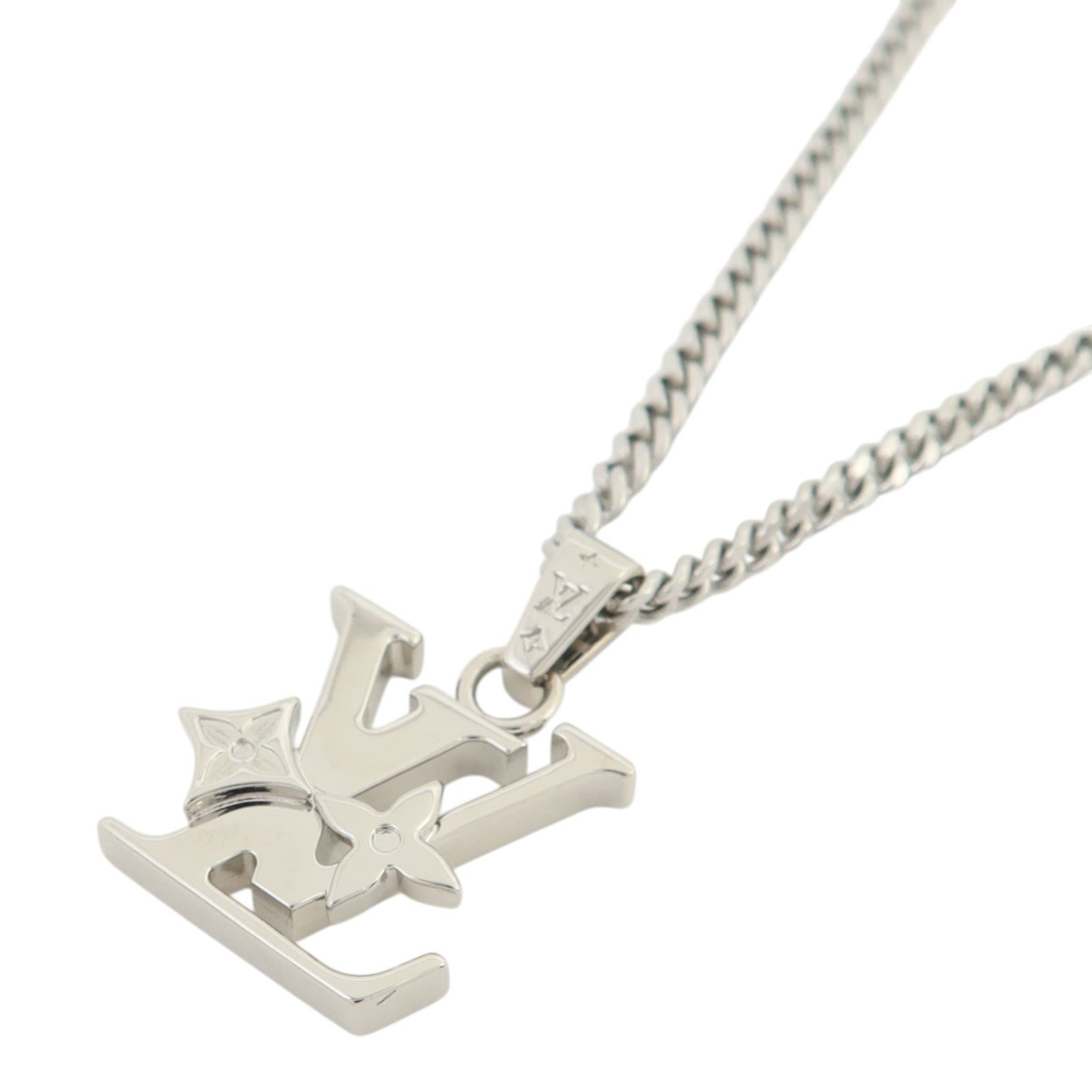 LOUIS VUITTON 金屬Monogram Row Pendant項鍊