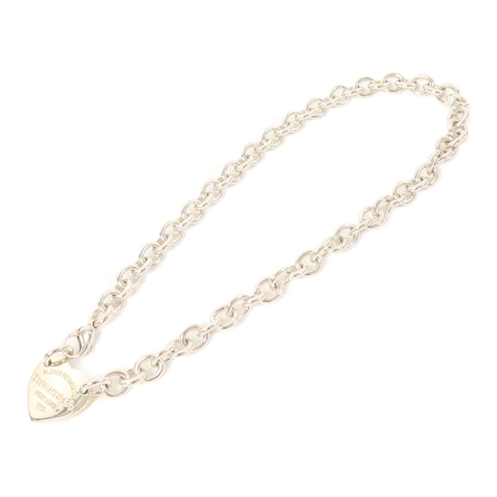 TIFFANY＆CO 925純銀Return to Tiffany Heart Tag Necklace項鍊