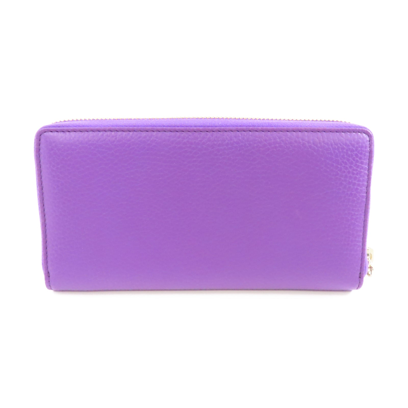 GUCCI 牛皮皮革Long Wallet金扣長錢包紫色