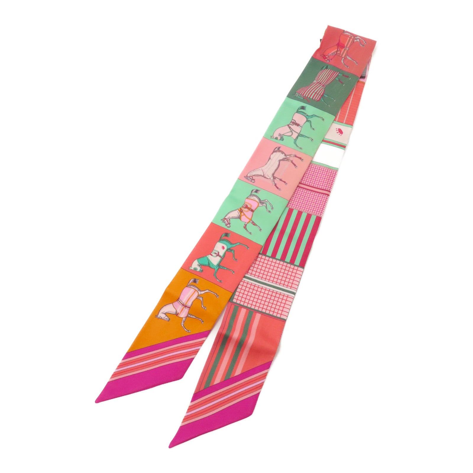 HERMES 絲質Twilly絲巾