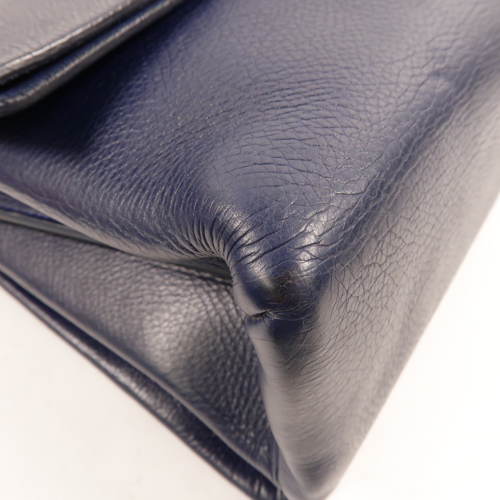 CELINE 牛皮皮革Blade Flap Bag肩背袋