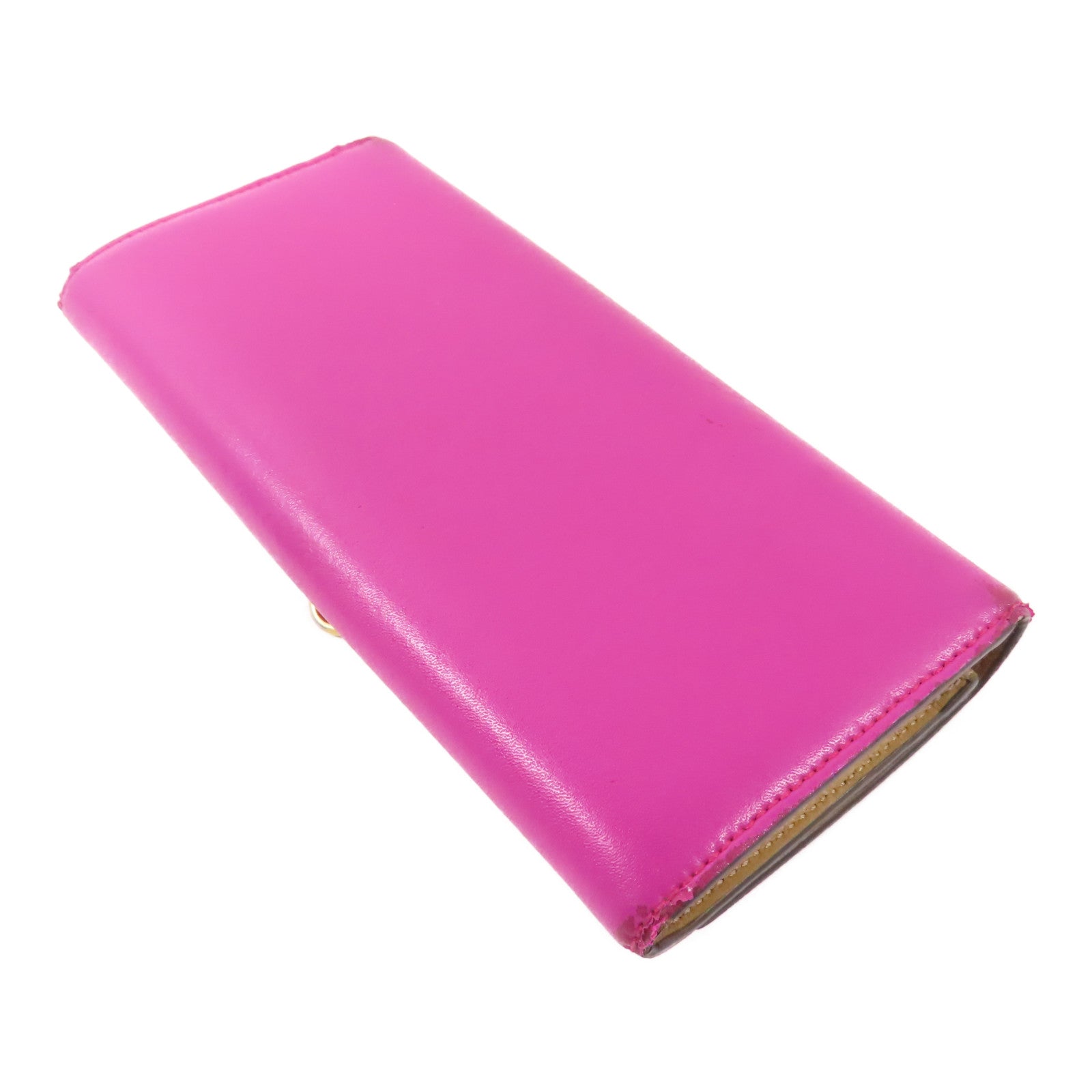 FENDI 牛皮皮革Long Wallet金扣長錢包