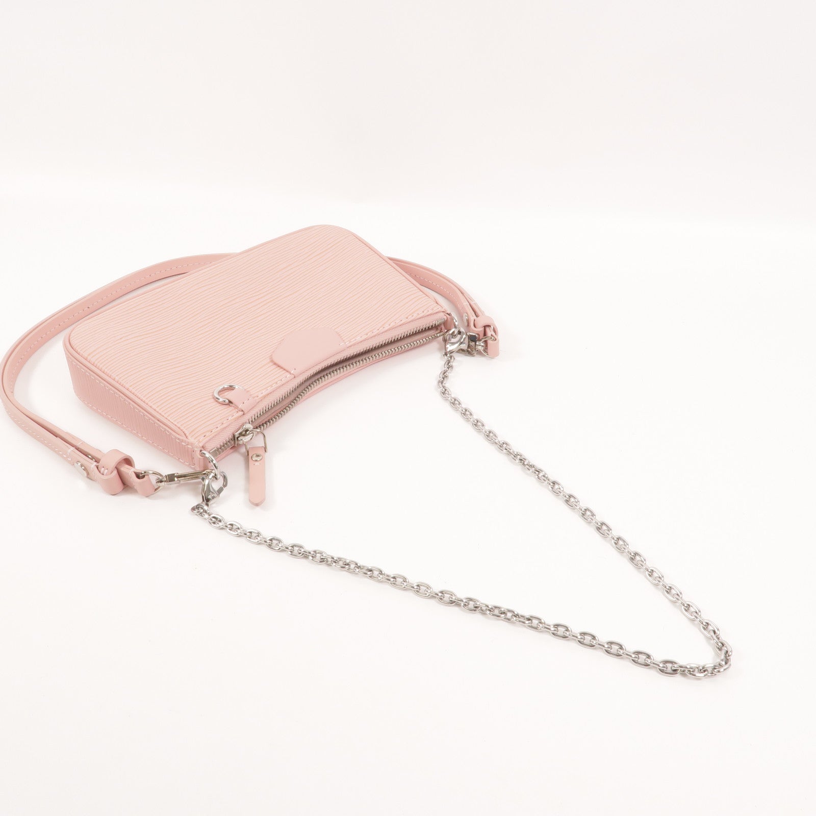 LOUIS VUITTON Epi Easy Pouch Strap鏈帶肩背袋