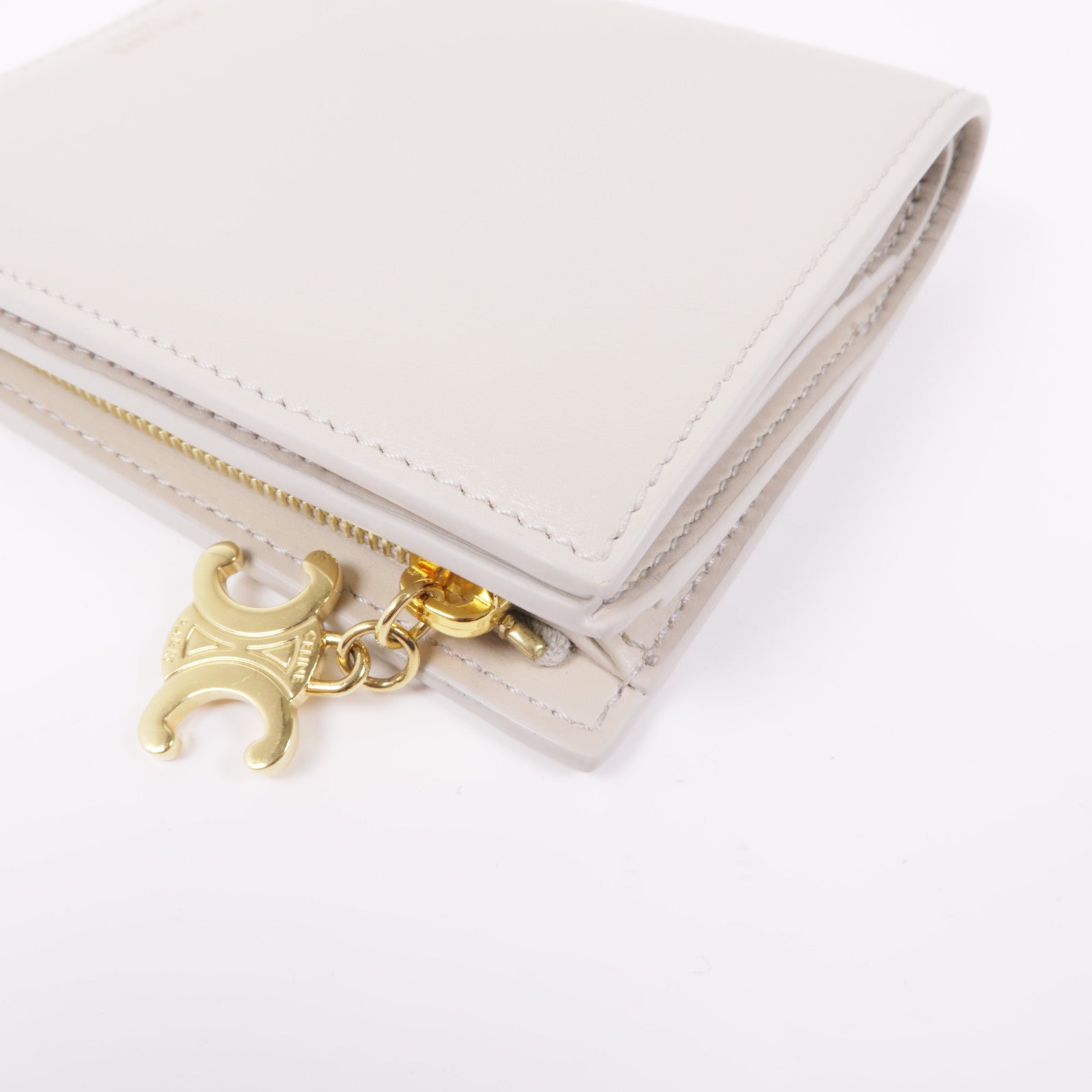 CELINE 牛皮皮革Wallet金扣錢包