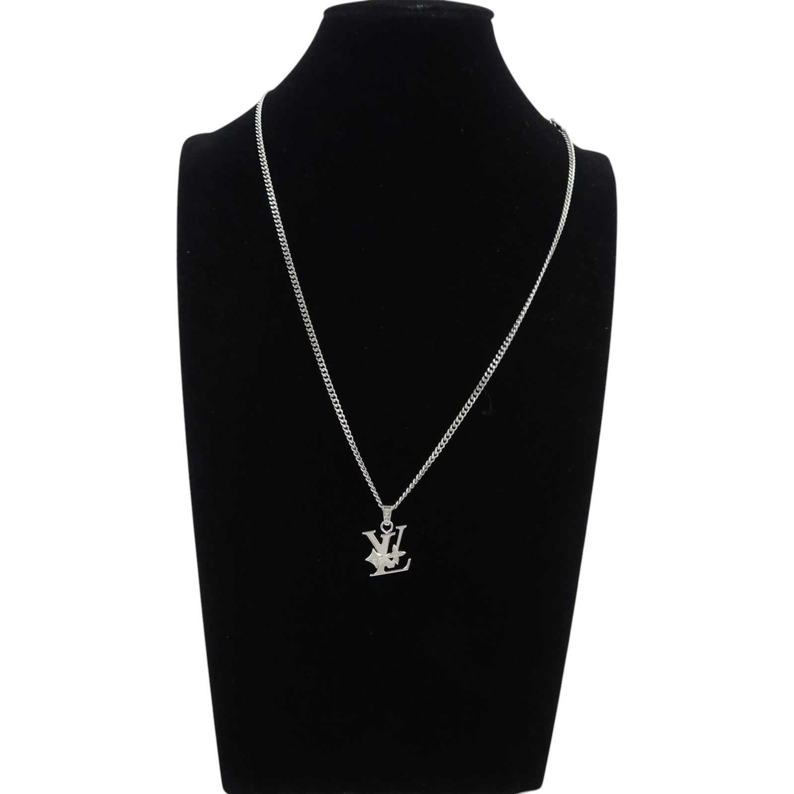 LOUIS VUITTON 金屬Monogram Row Pendant項鍊