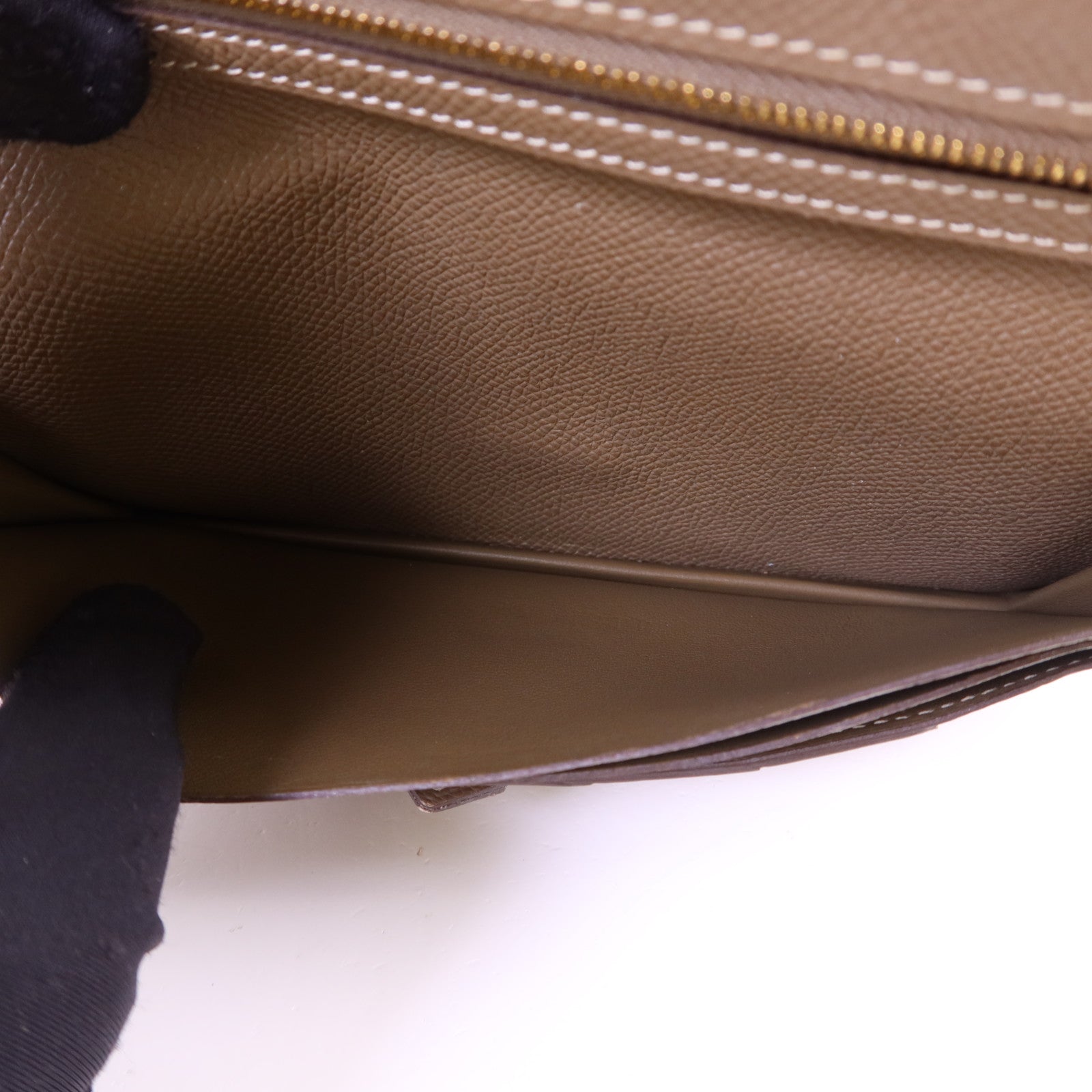 HERMES Epsom皮革Bearn Long Wallet金扣長錢包