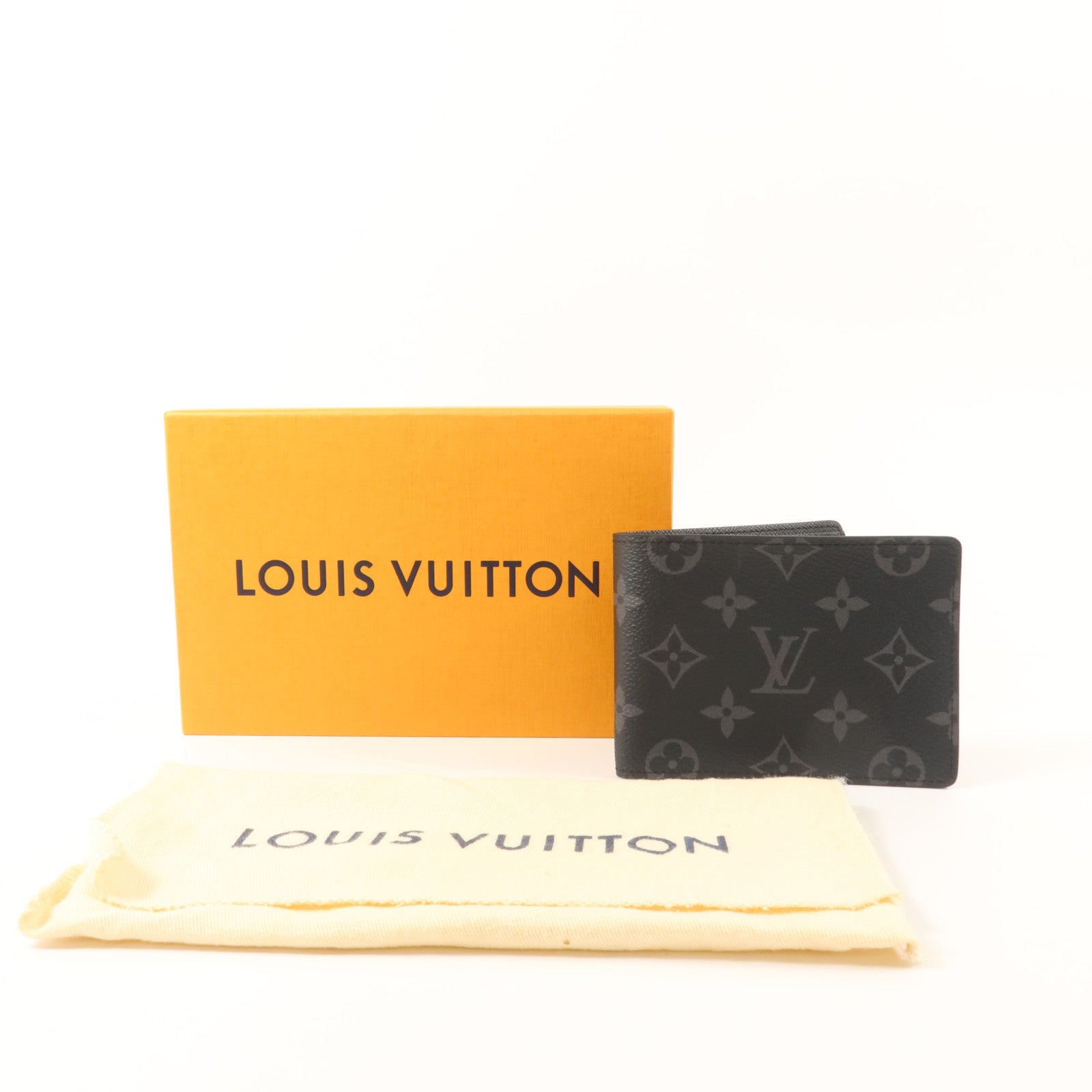 LOUIS VUITTON Monogram Eclipse Multiple錢包