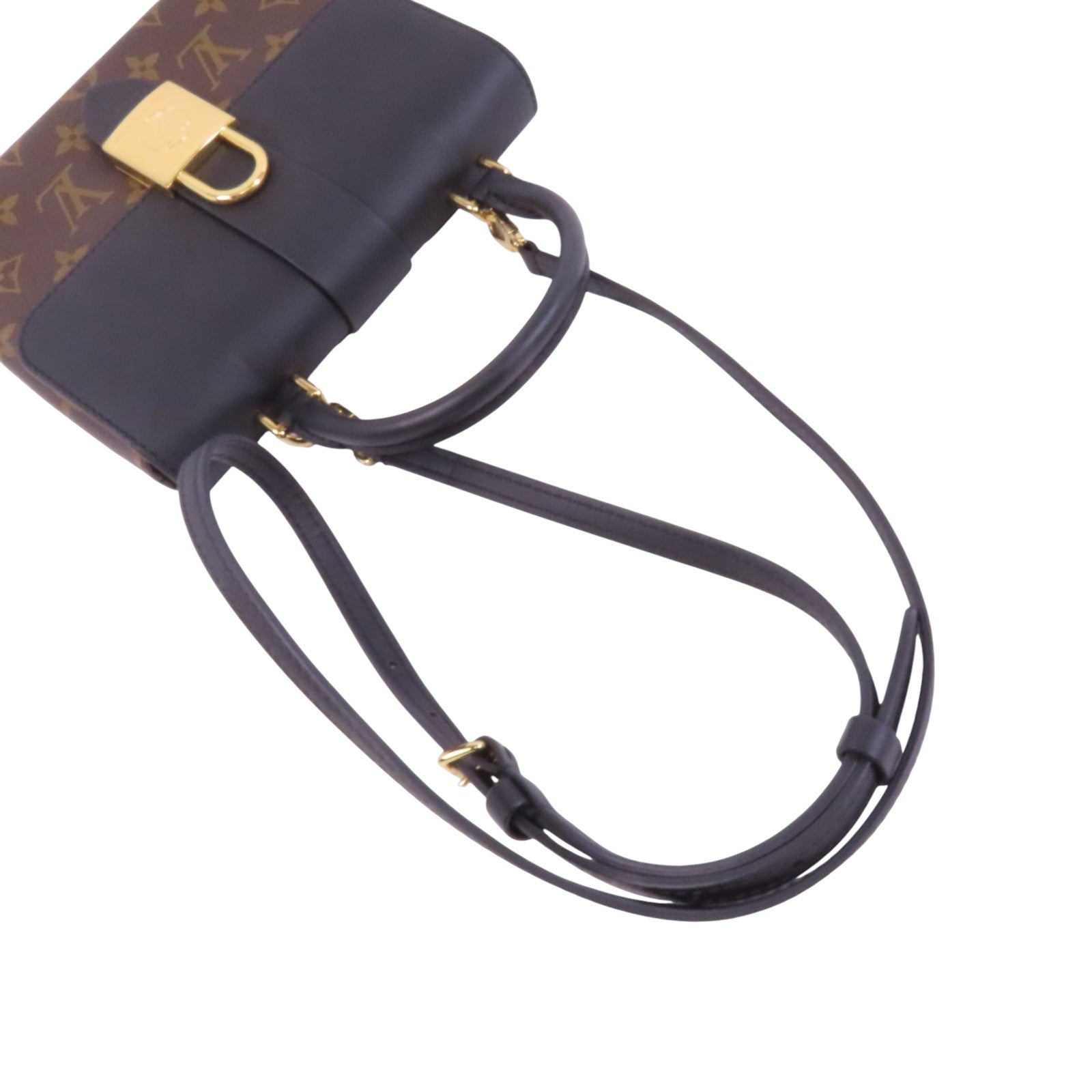 LOUIS VUITTON Monogram Locky BB金扣手挽肩背兩用袋