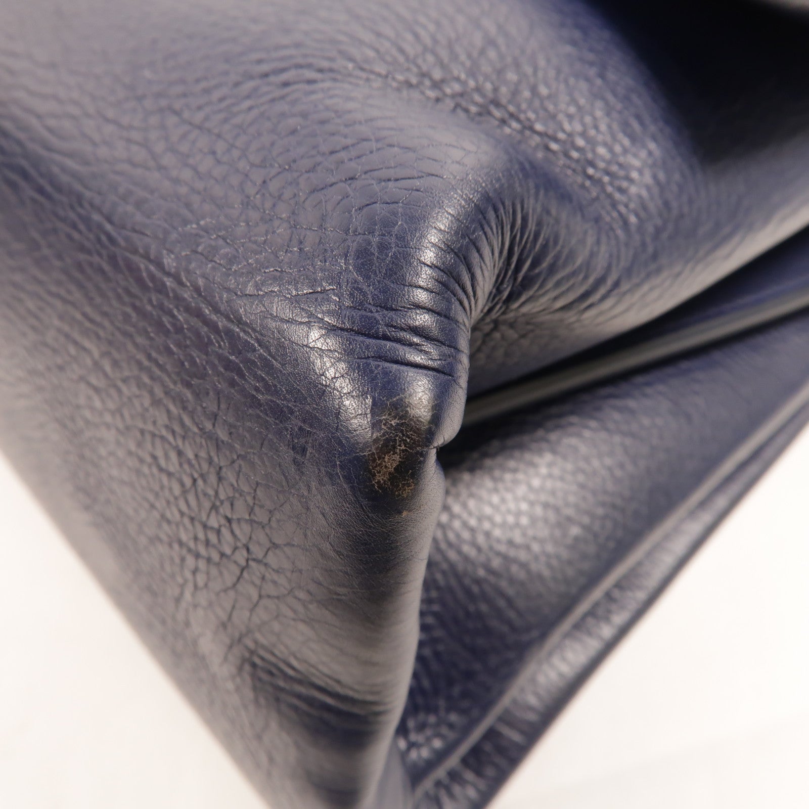 CELINE 牛皮皮革Blade Flap Bag肩背袋