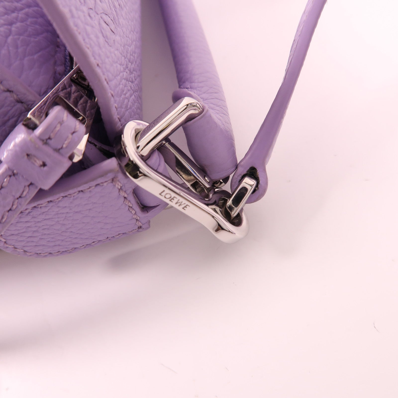 LOEWE 【激減優惠】牛皮皮革Mini Puzzle銀扣手挽肩背兩用袋