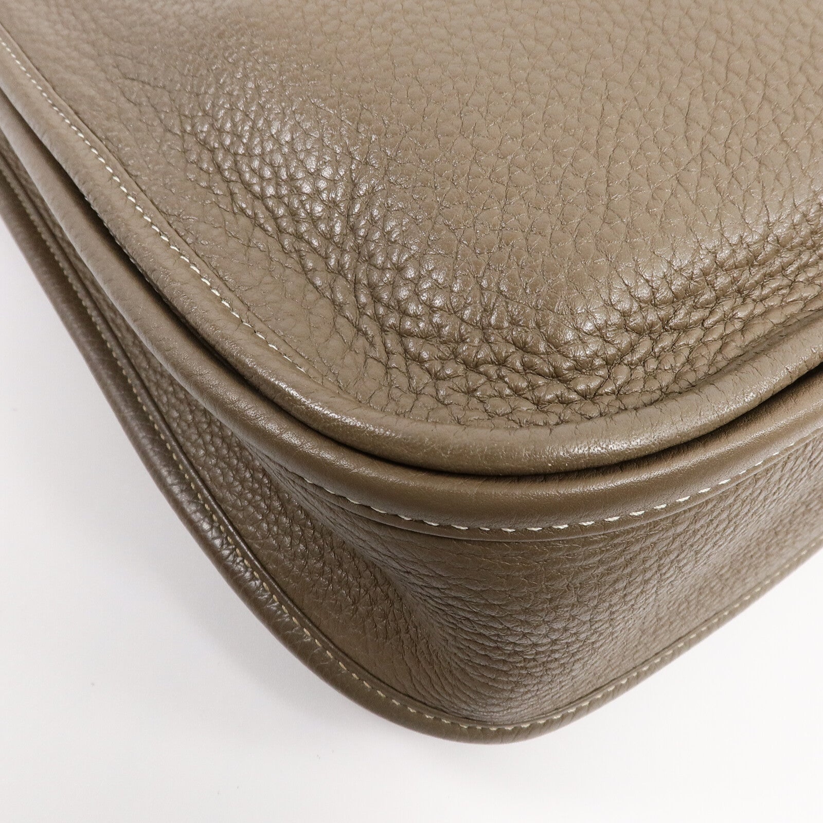 HERMES Clemence皮革Evelyne PM 肩背袋Etoupe