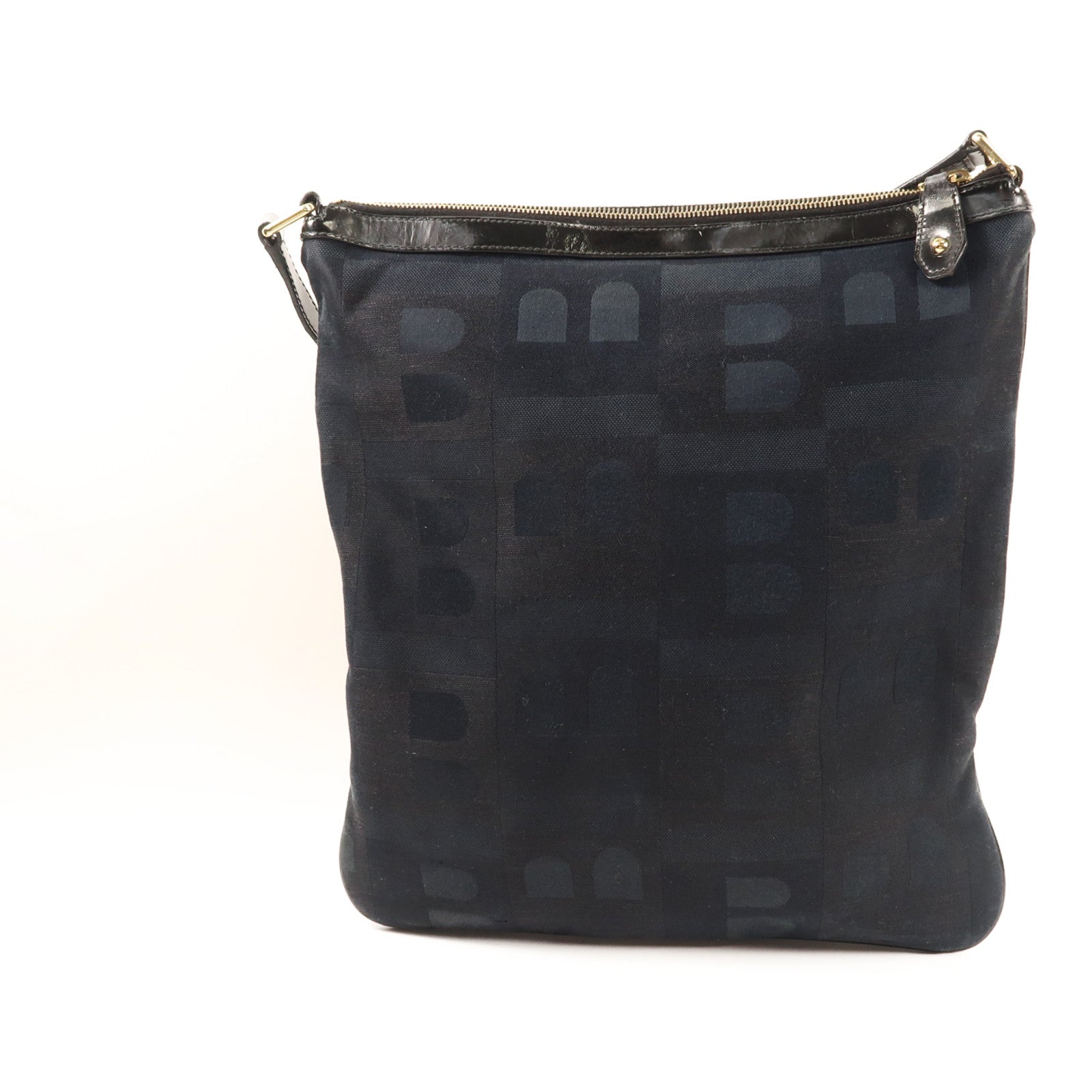 BALLY 帆布Shoulder Bag銀扣肩背袋