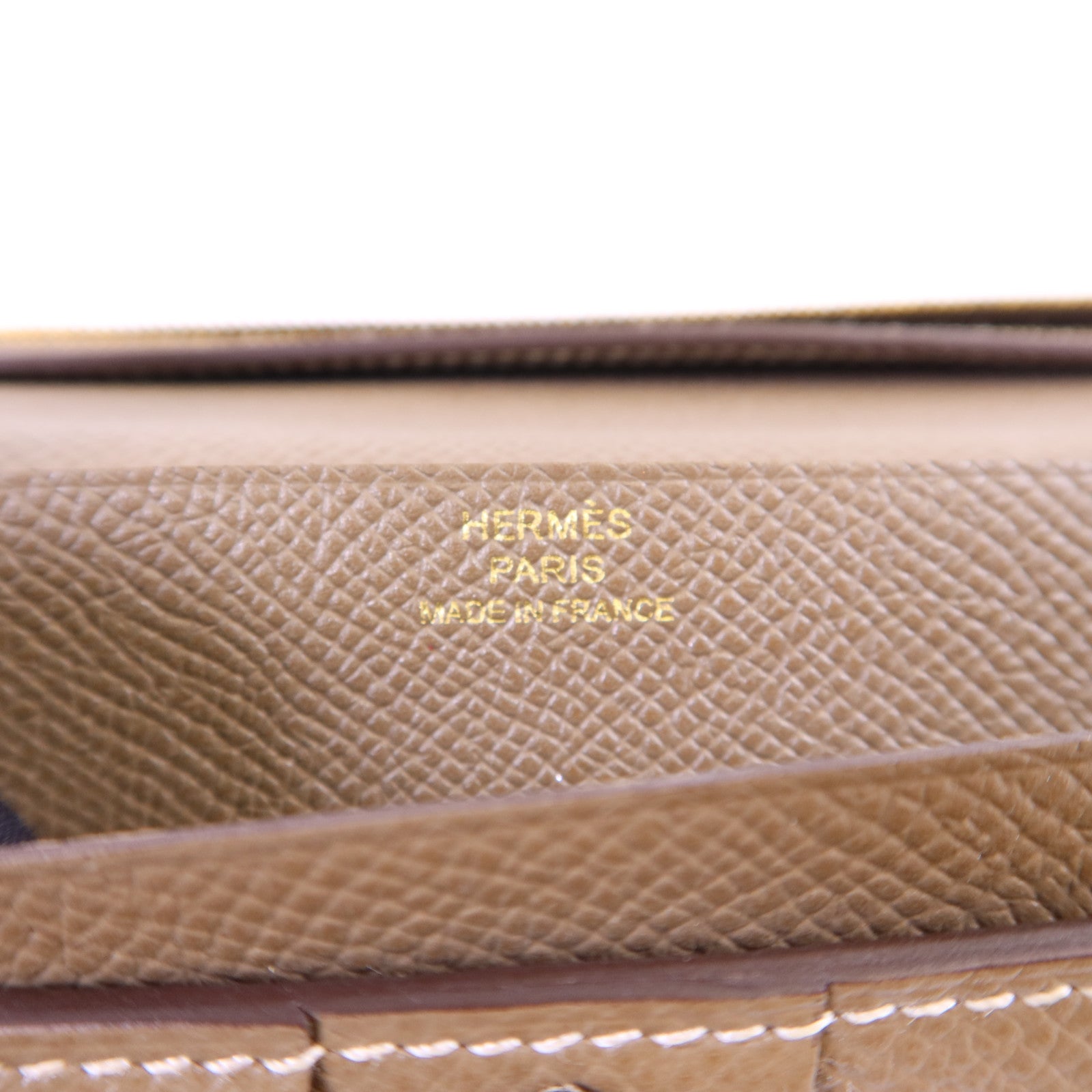HERMES Epsom皮革Bearn Long Wallet金扣長錢包