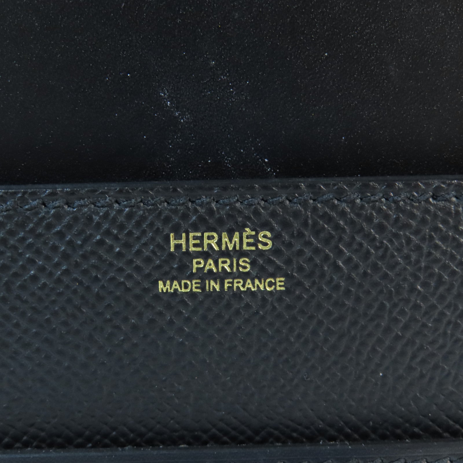 HERMES Swift皮革/Epsom皮革Sacabar 24金扣肩背袋Noir