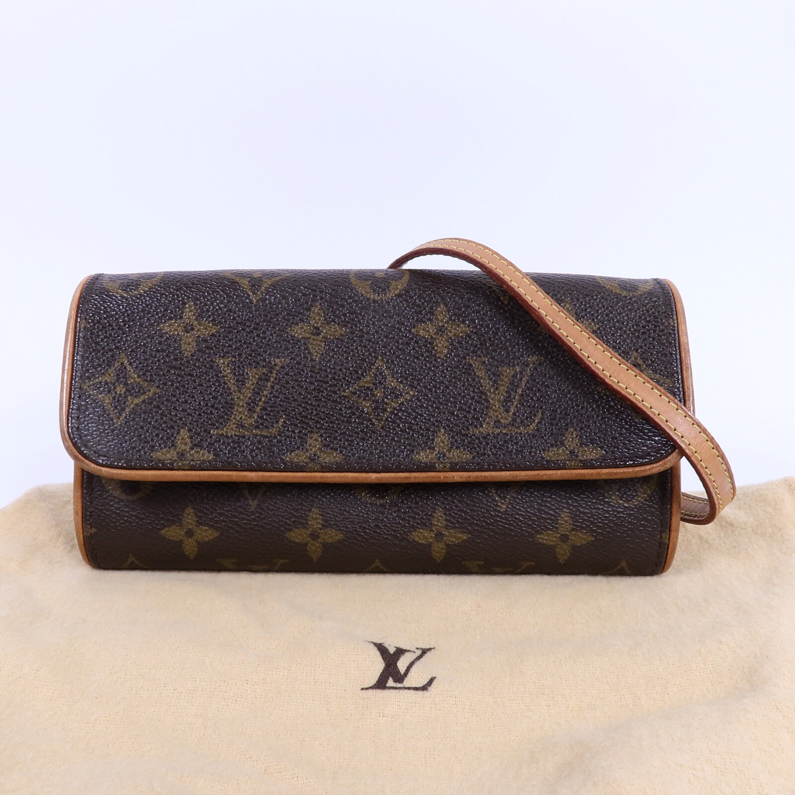 LOUIS VUITTON Monogram Pochette Twin PM肩背袋