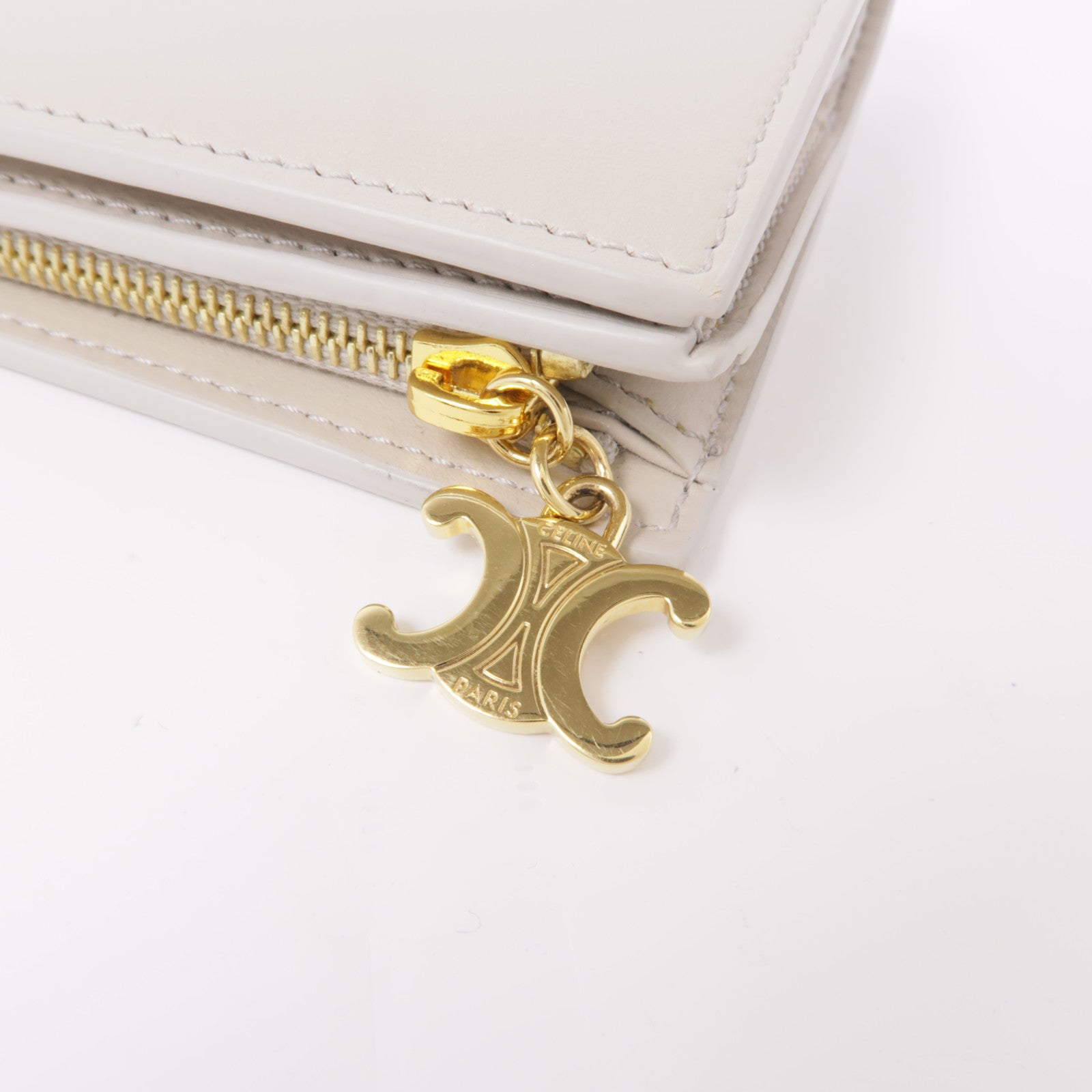CELINE 牛皮皮革Wallet金扣錢包