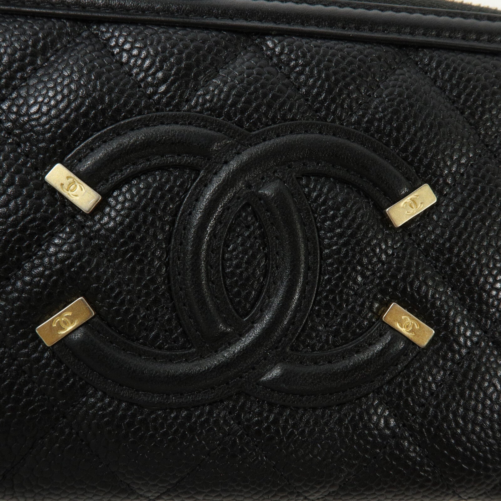 CHANEL 牛皮皮革CC Filigree Zipper Long Wallet長錢包