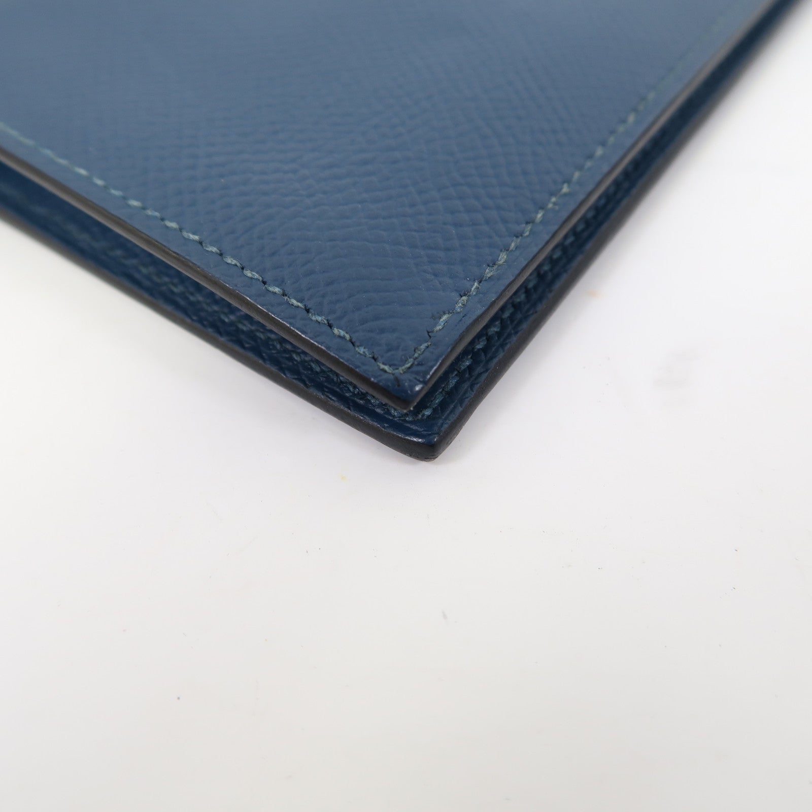 HERMES Epsom皮革Portefeuille Citizen Twill長錢包藍色