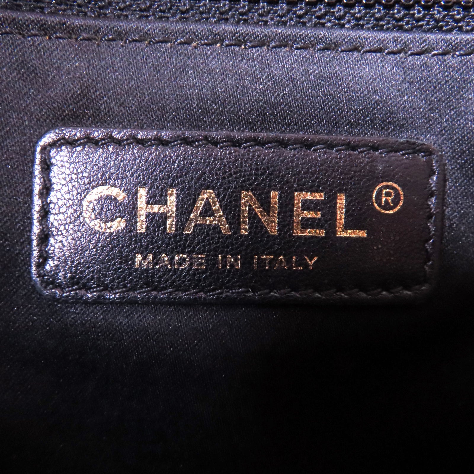 CHANEL 菱格牛皮皮革GST Grand Shopping Tote金扣手挽袋黑色