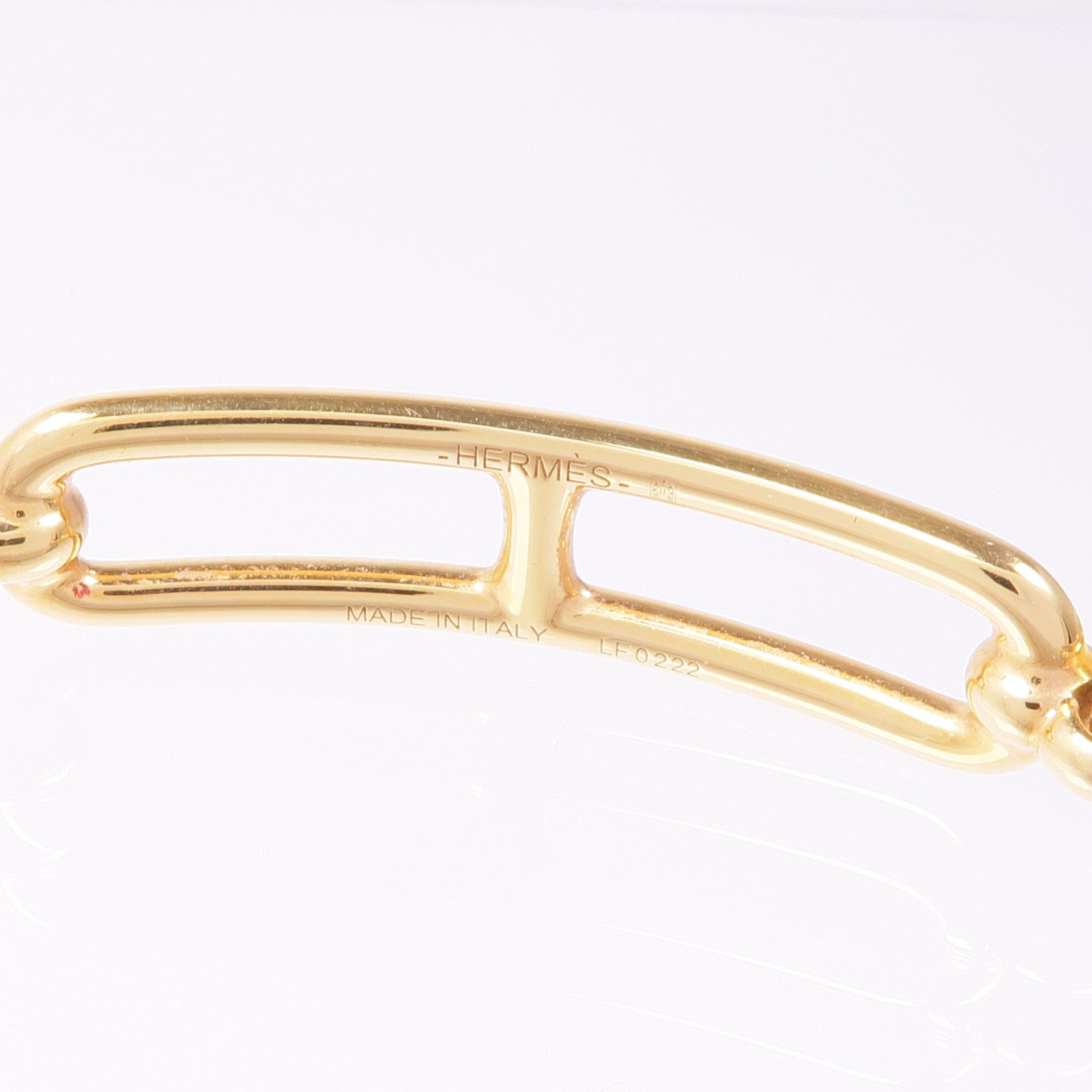 HERMES 絲質Roulis Double金扣手帶