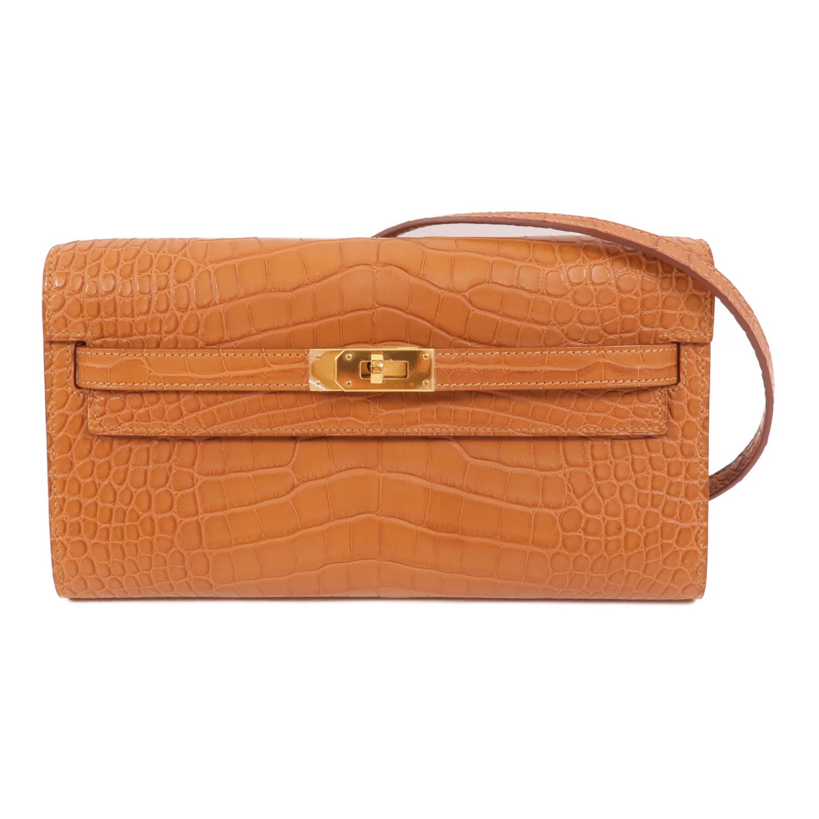 HERMES Alligator Mat Kelly To Go肩背袋