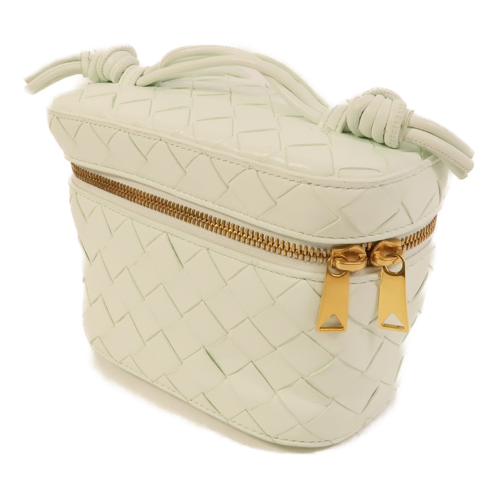 BOTTEGA VENETA 羊皮皮革Mini Intrecciato Vanity Case肩背袋