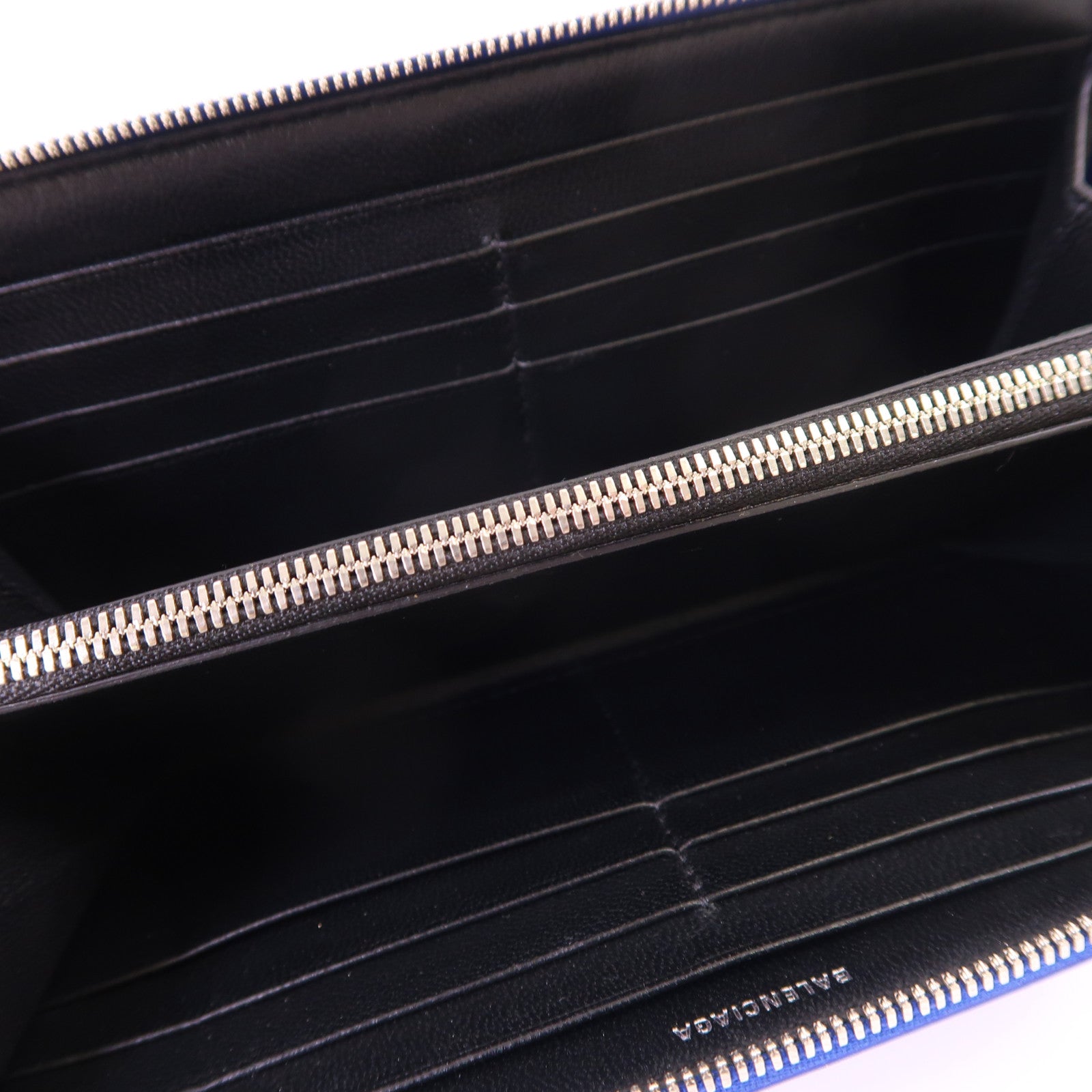 BALENCIAGA 牛皮皮革Zipper Long Wallet銀扣長錢包