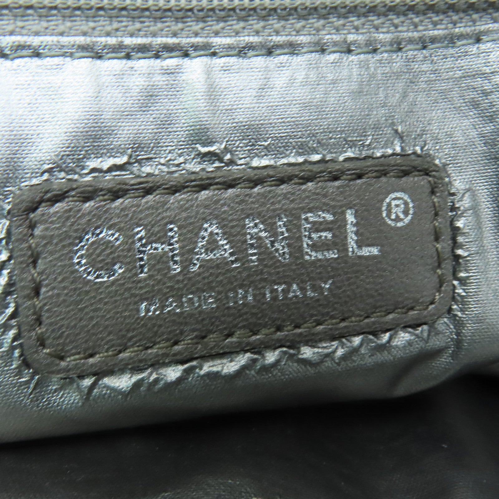 CHANEL 【激減優惠】菱格羊皮皮革Chain Shoulder Bag銀扣鏈帶肩背袋黒色