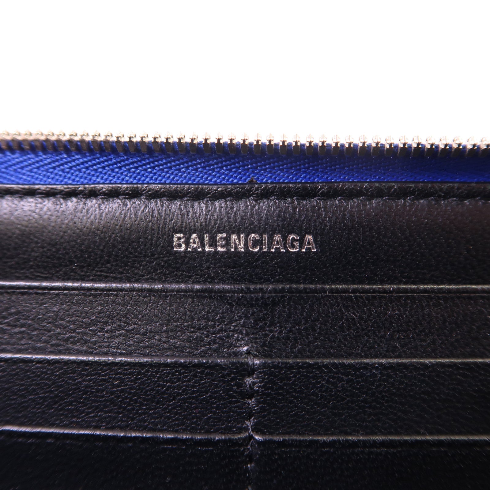 BALENCIAGA 【激減優惠】牛皮皮革Zipper Long Wallet銀扣長錢包