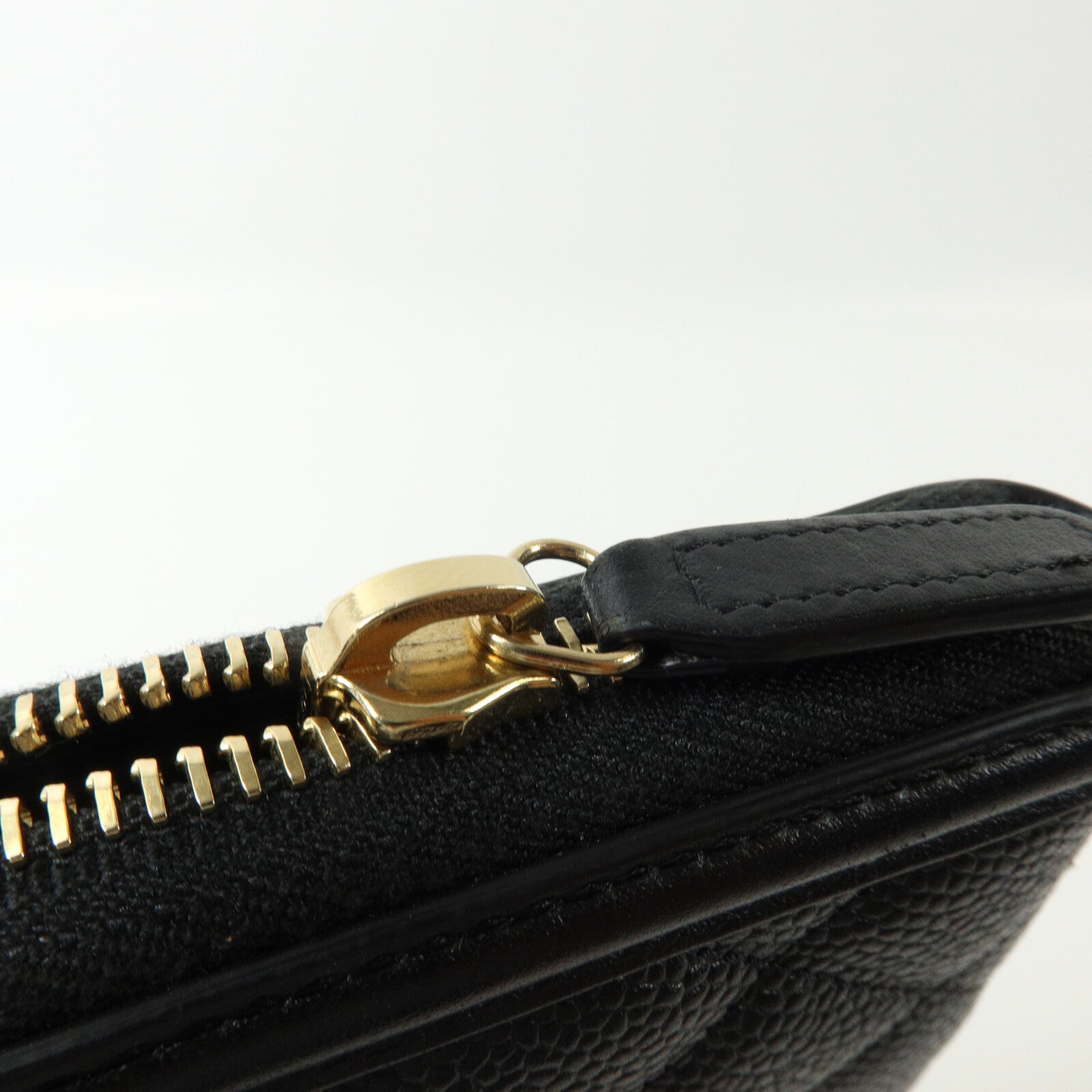 CHANEL 牛皮皮革CC Filigree Zipper Long Wallet長錢包