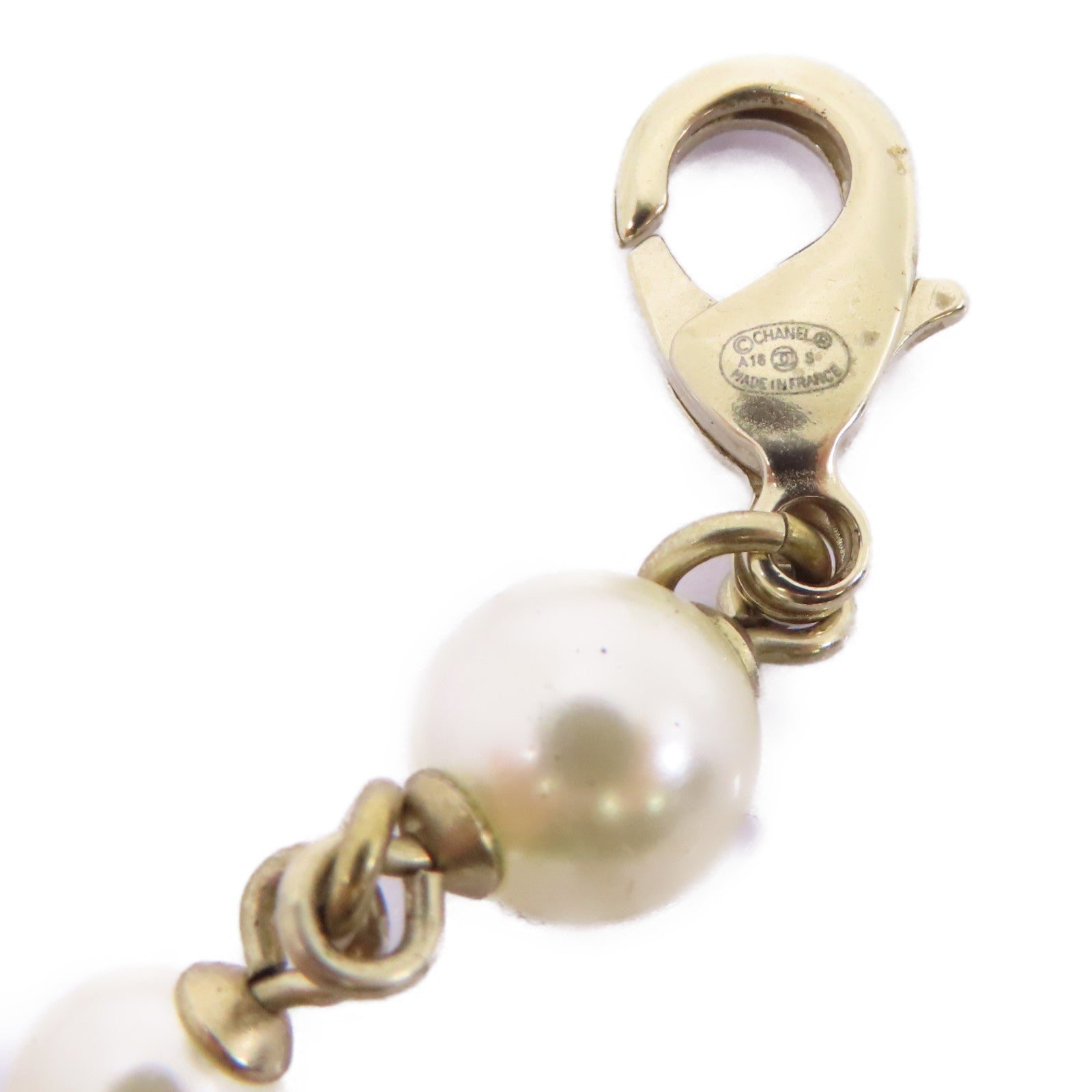 CHANEL 金屬Necklace項鍊白色/紅色/金色