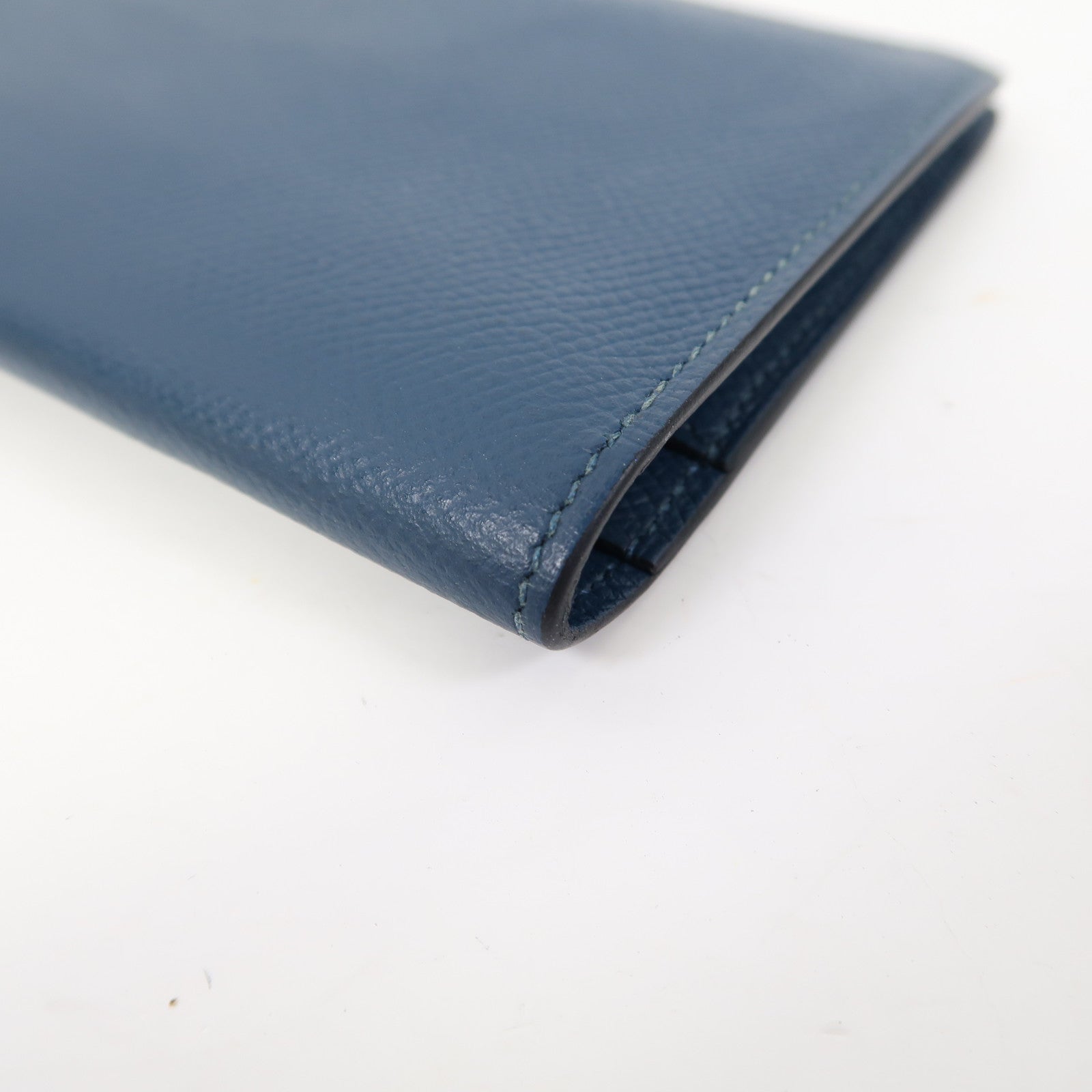 HERMES Epsom皮革Portefeuille Citizen Twill長錢包藍色