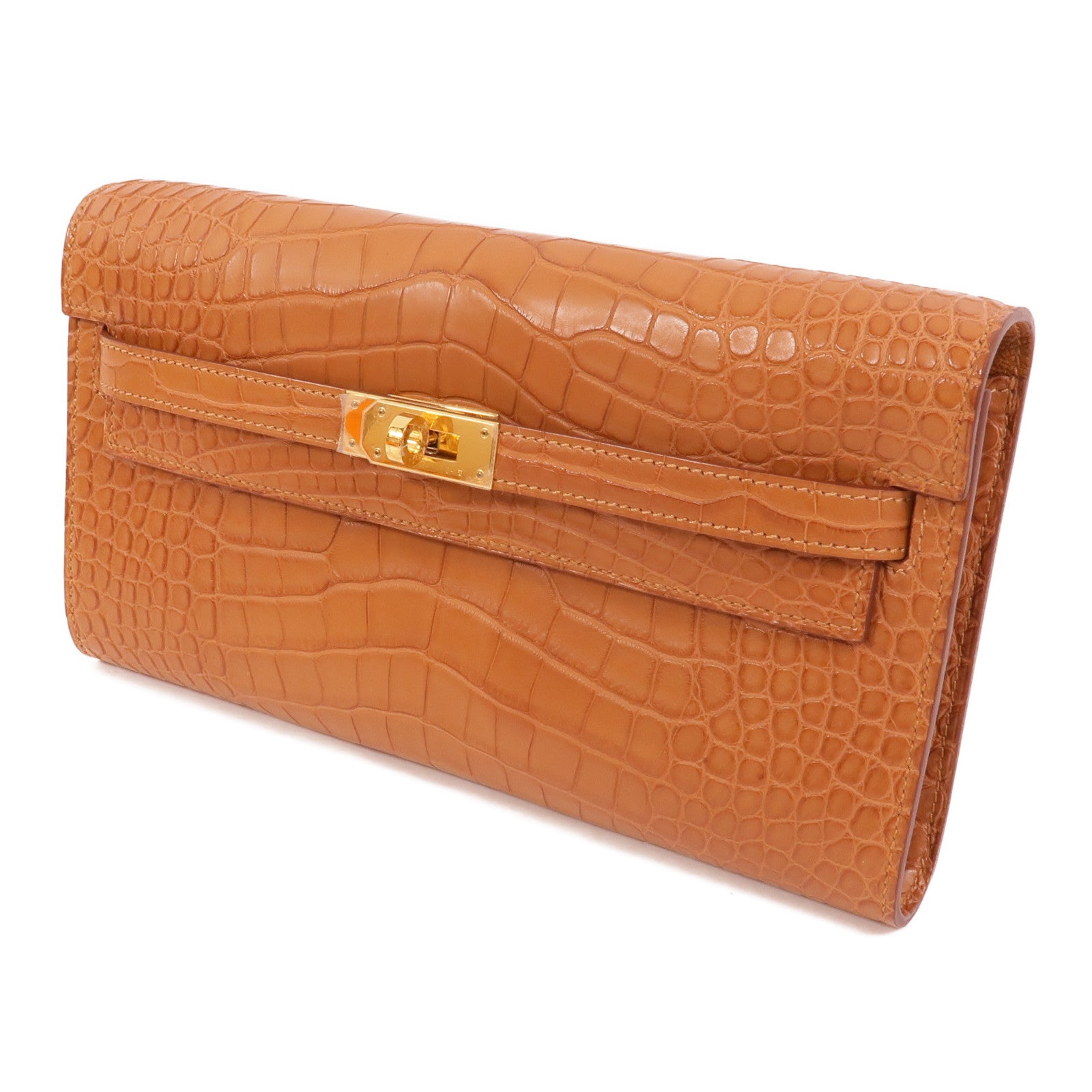 HERMES Alligator Mat Kelly To Go肩背袋