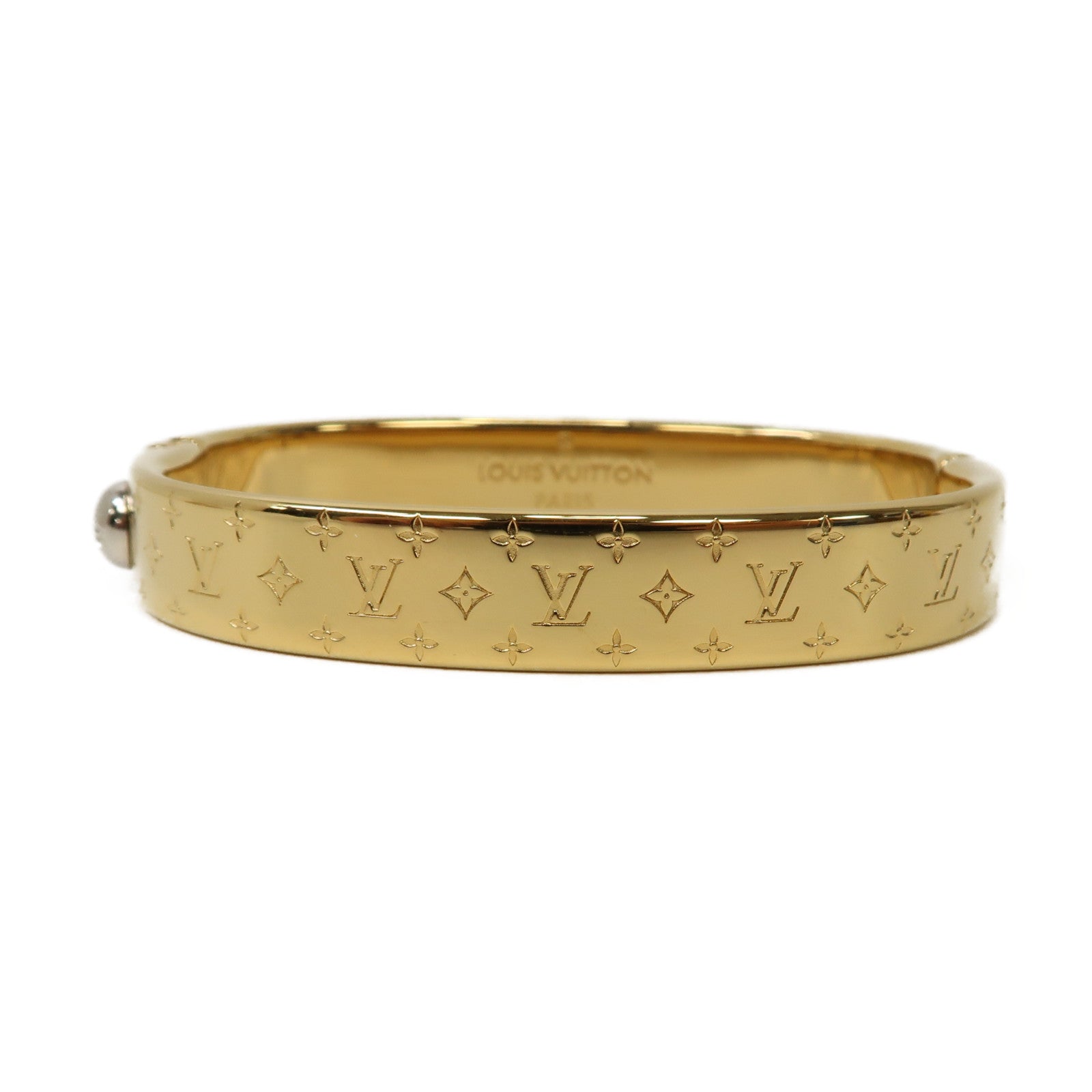 LOUIS VUITTON 【激減優惠】金屬Nanogram手鐲金色