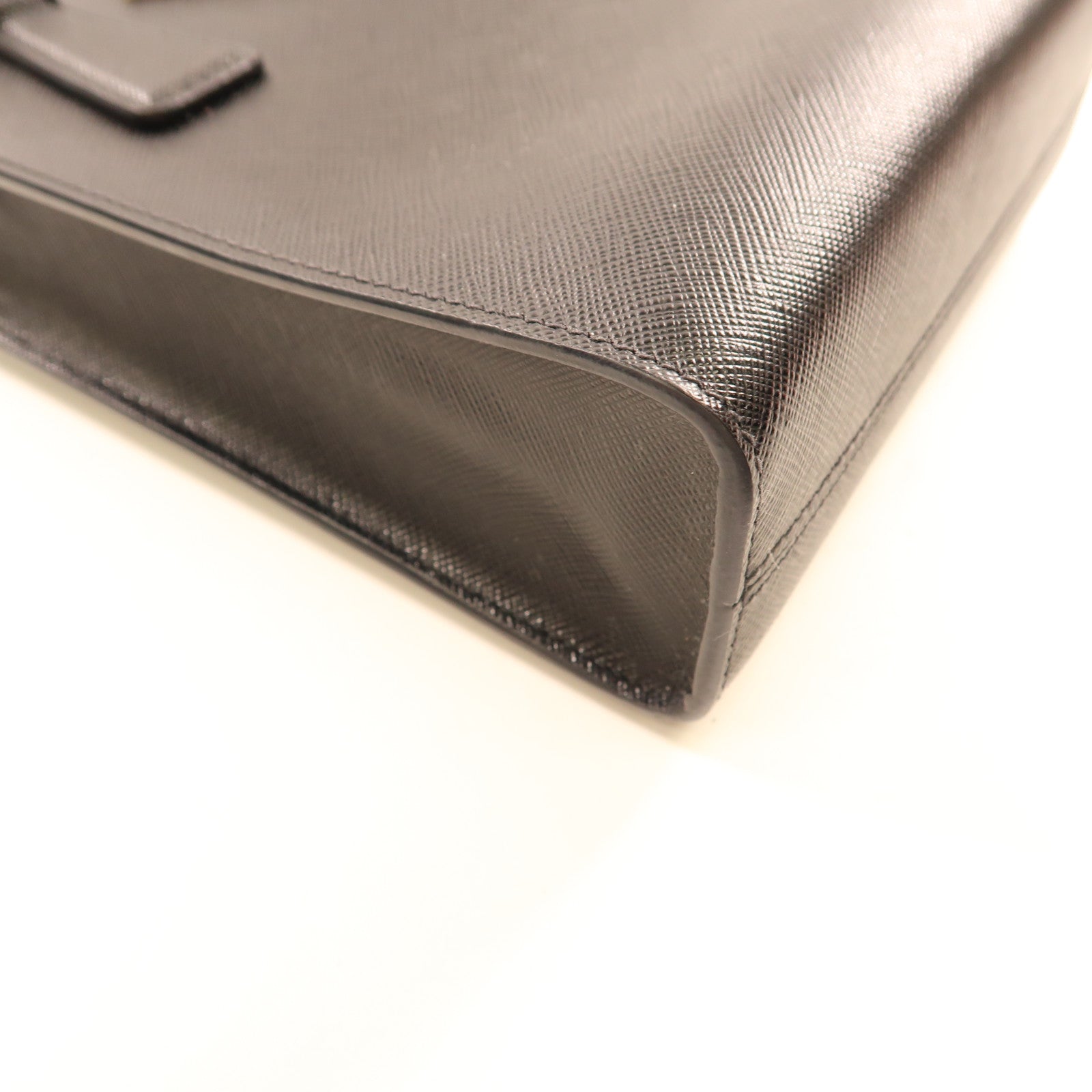 PRADA 牛皮皮革2 way Bag金扣手挽肩背兩用袋