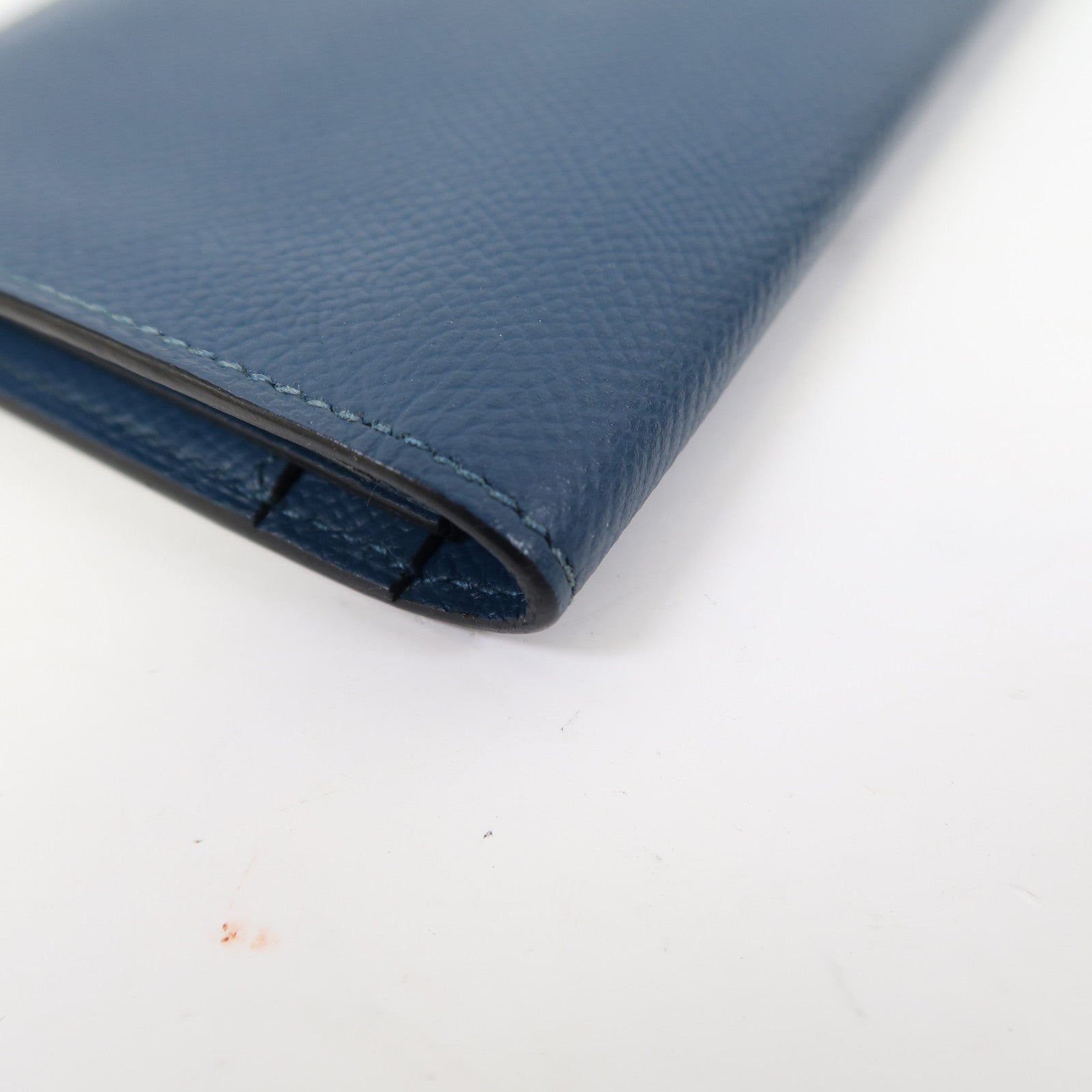 HERMES Epsom皮革Portefeuille Citizen Twill長錢包藍色