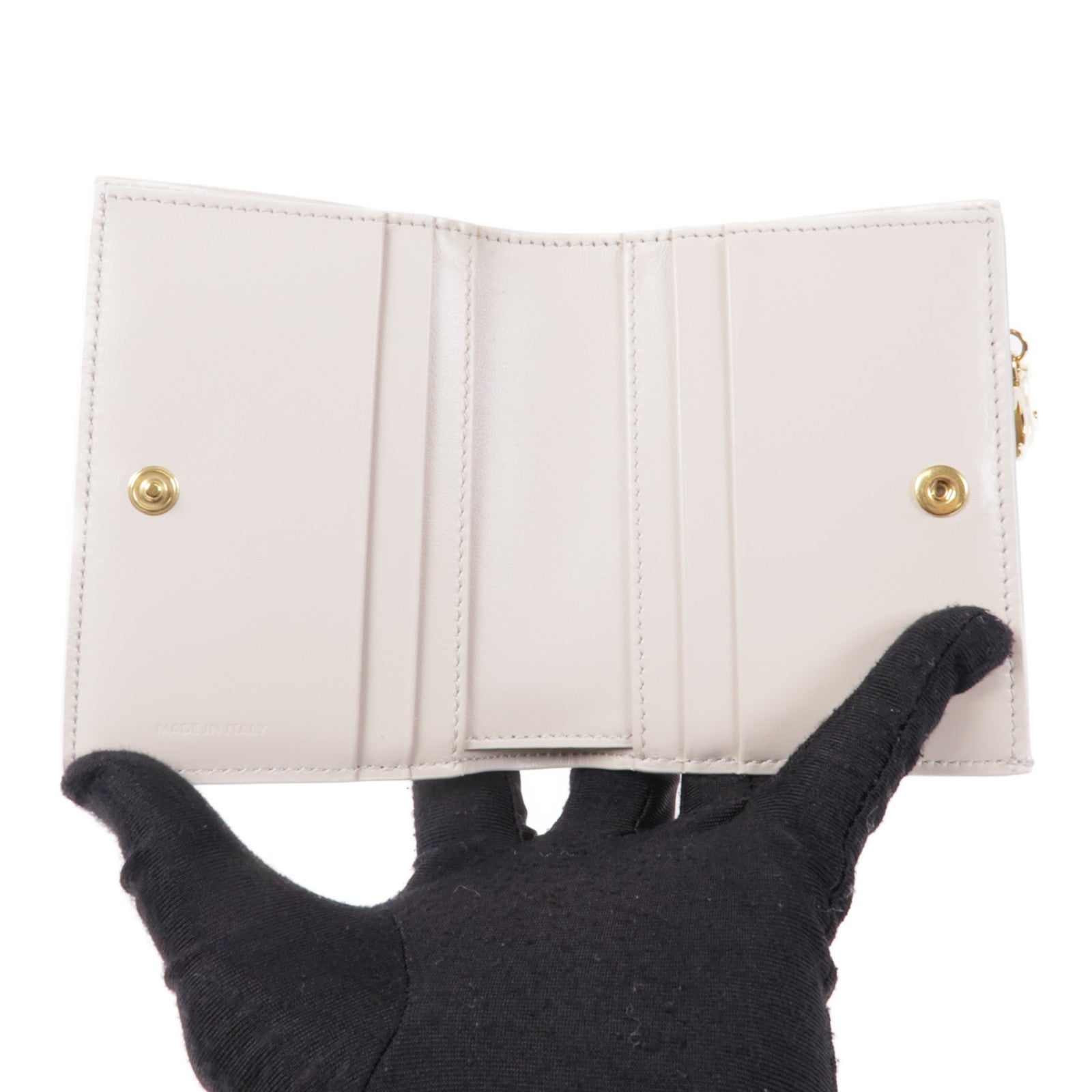 CELINE 牛皮皮革Wallet金扣錢包