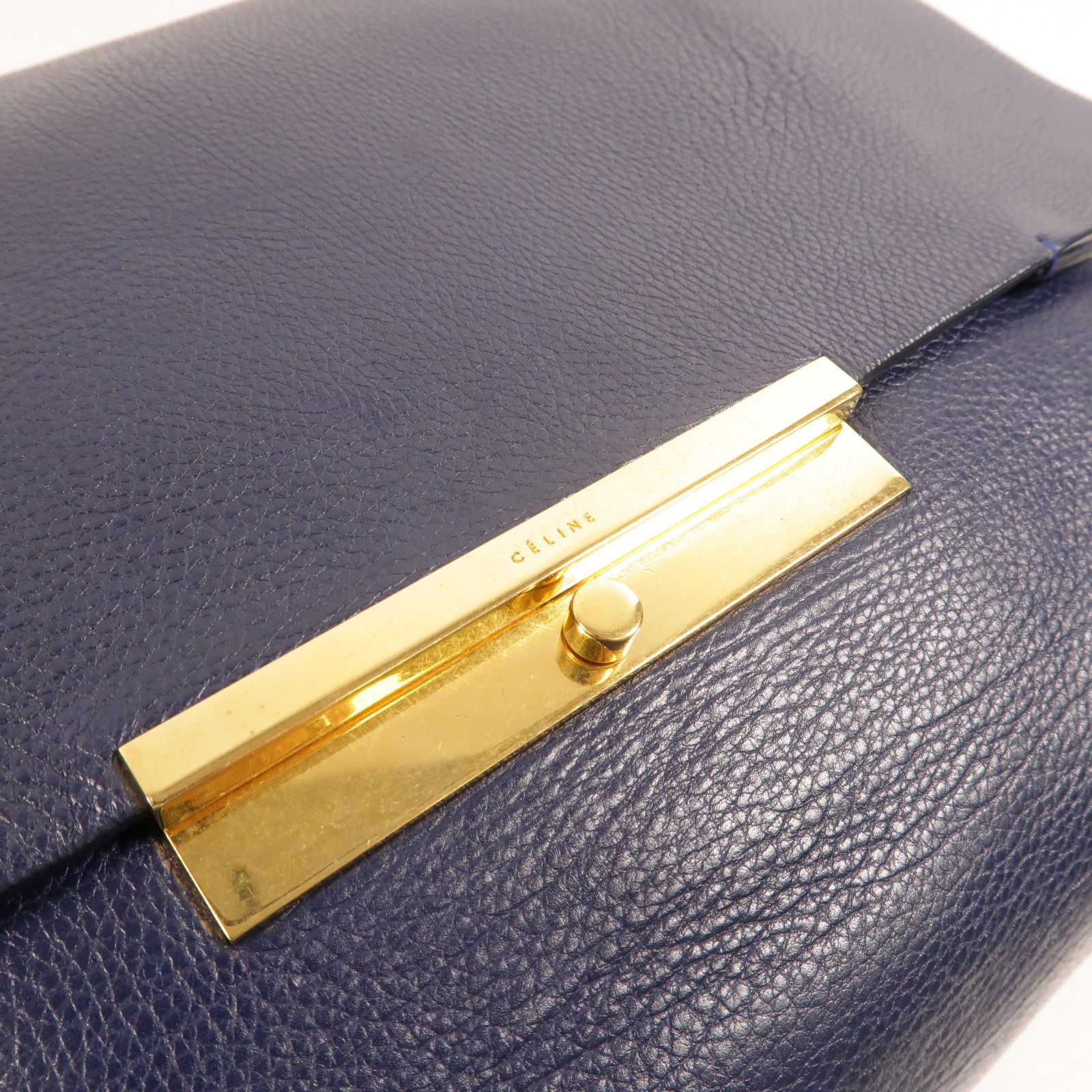 CELINE 牛皮皮革Blade Flap Bag肩背袋