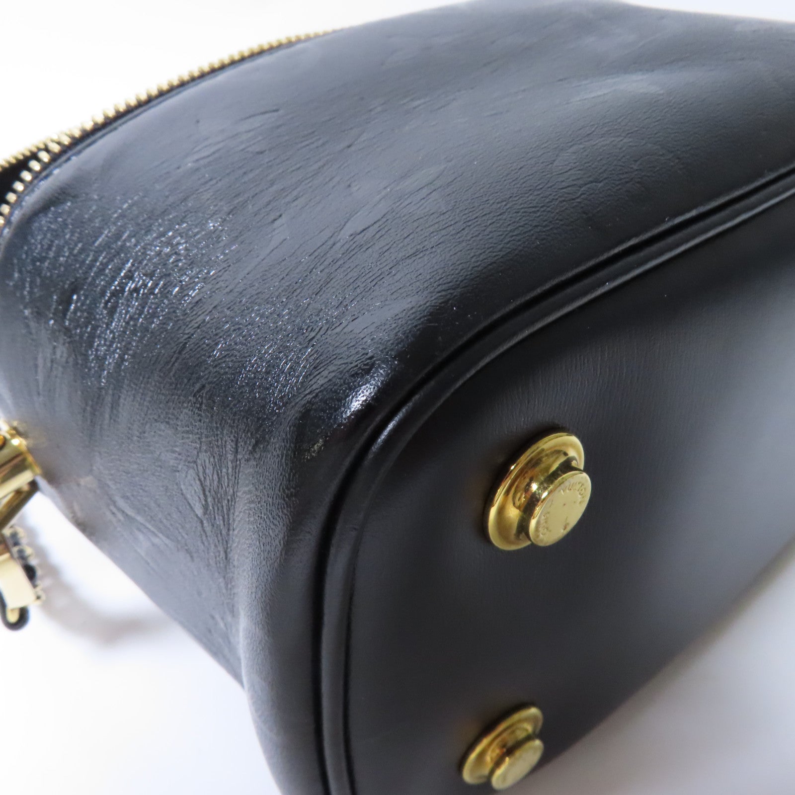 LOUIS VUITTON 【激減優惠】Monogram Ink Vanity PM金扣鏈帶手挽肩背兩用袋黑色
