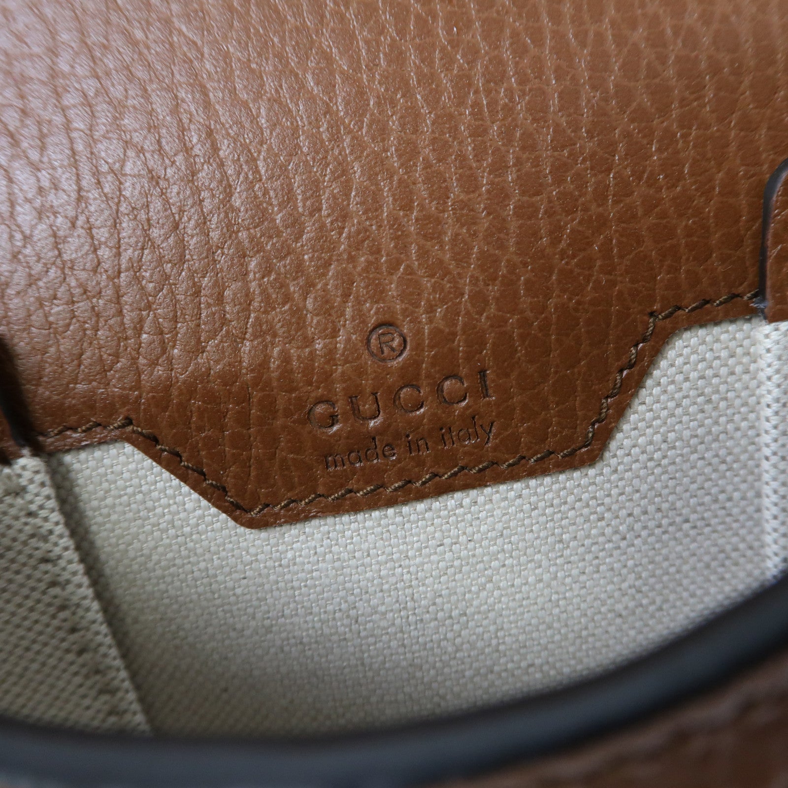 GUCCI 帆布Horsebit 1955 Mini Bag金扣肩背袋藍色